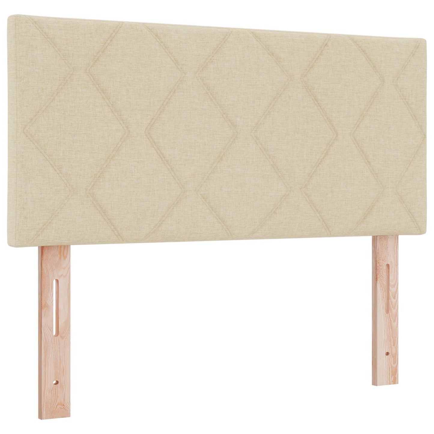 Ottoman bed met matras Crèmekleurig 90 x 200 cm Stof