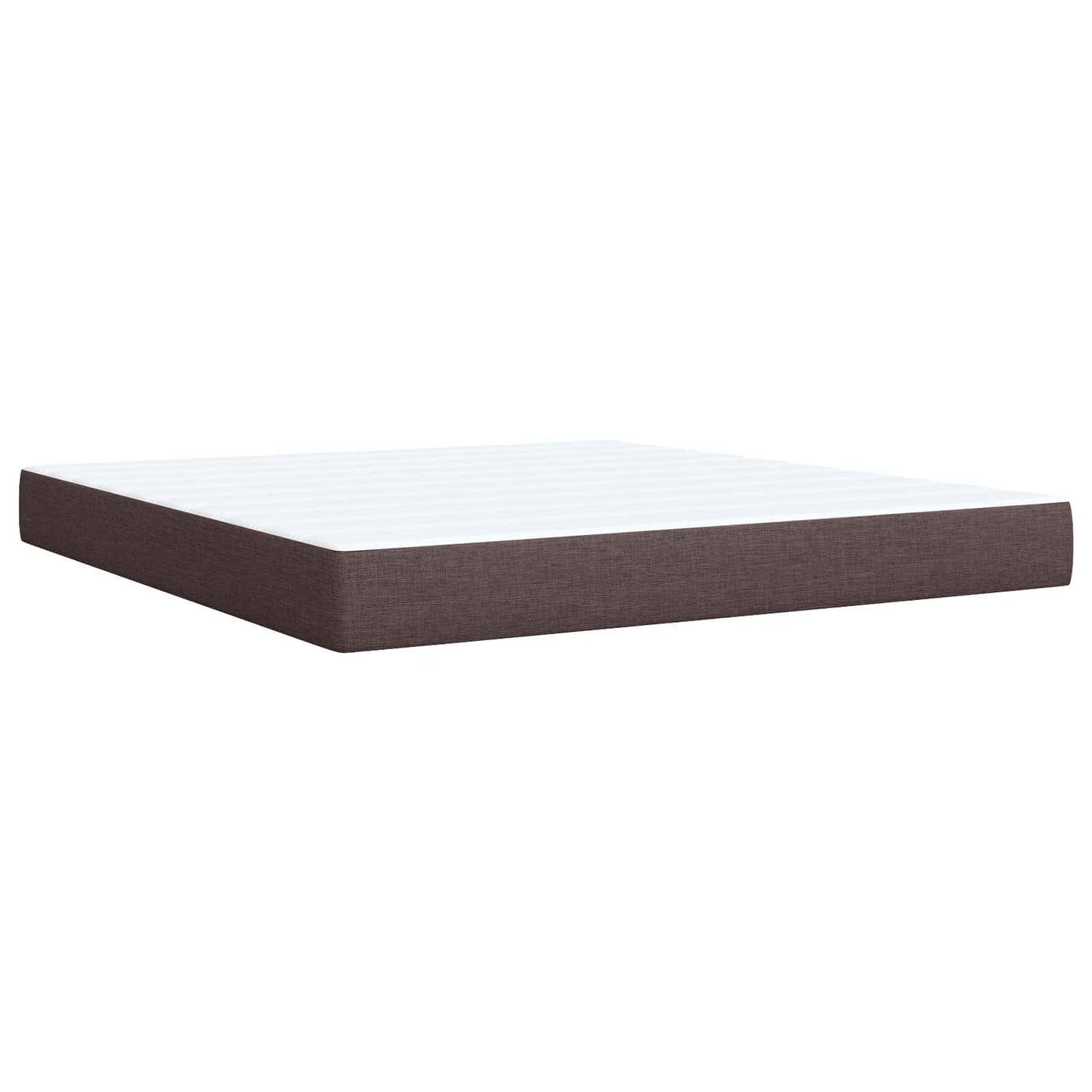 Ottoman Bed met Matrassen en LED Donkerbruin 180 x 200 cm Stof is nu te koop bij PeponiXL, paradijselijk wonen!