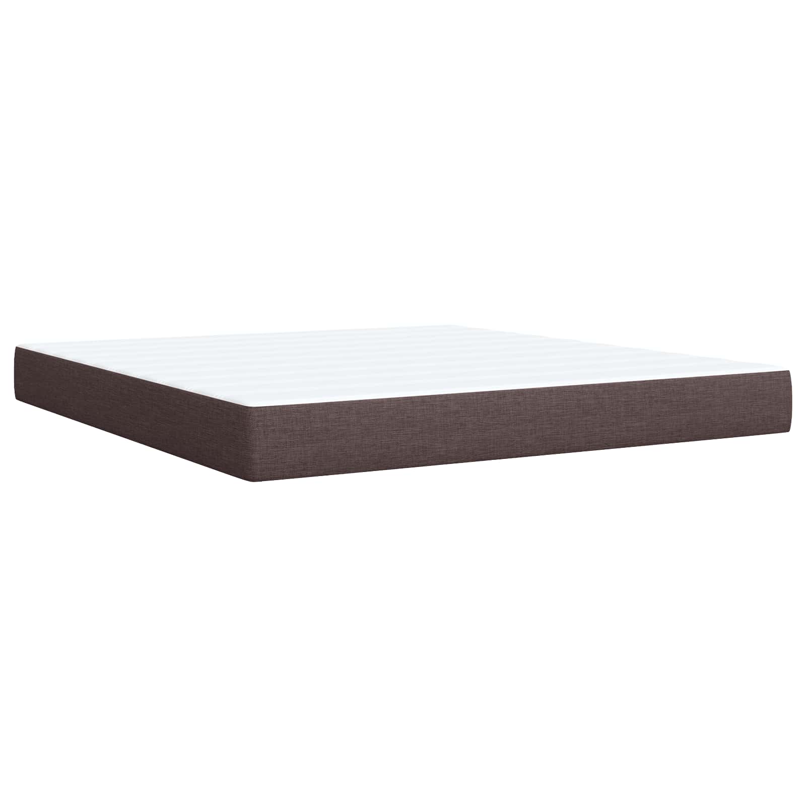 Ottoman Bed met Matrassen en LED Donkerbruin 180 x 200 cm Stof is nu te koop bij PeponiXL, paradijselijk wonen!