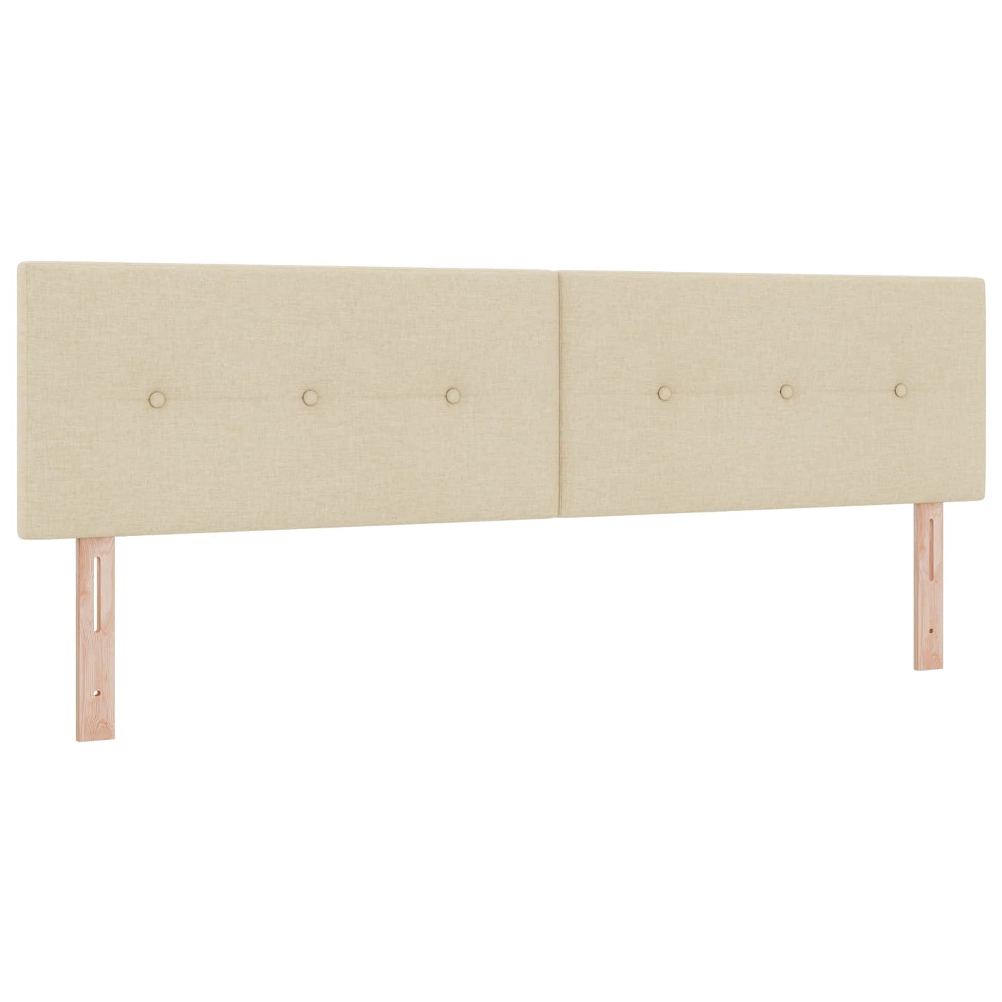 Ottoman Bed met Matrassen en LED Crèmekleurig 180 x 200 cm Stof is nu te koop bij PeponiXL, paradijselijk wonen!