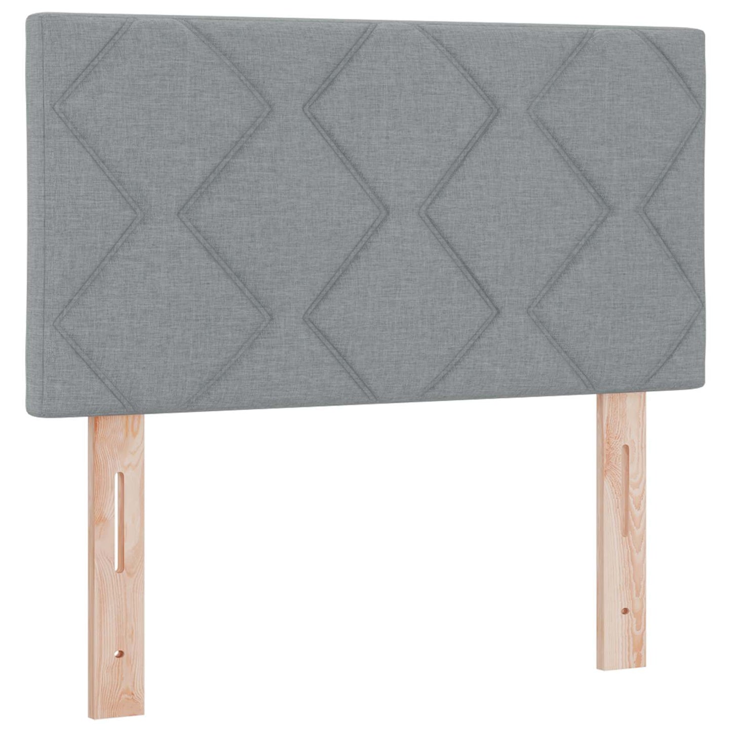 Ottoman Bed met Matrassen en LED Lichtgrijs 80 x 200 cm Stof is nu te koop bij PeponiXL, paradijselijk wonen!