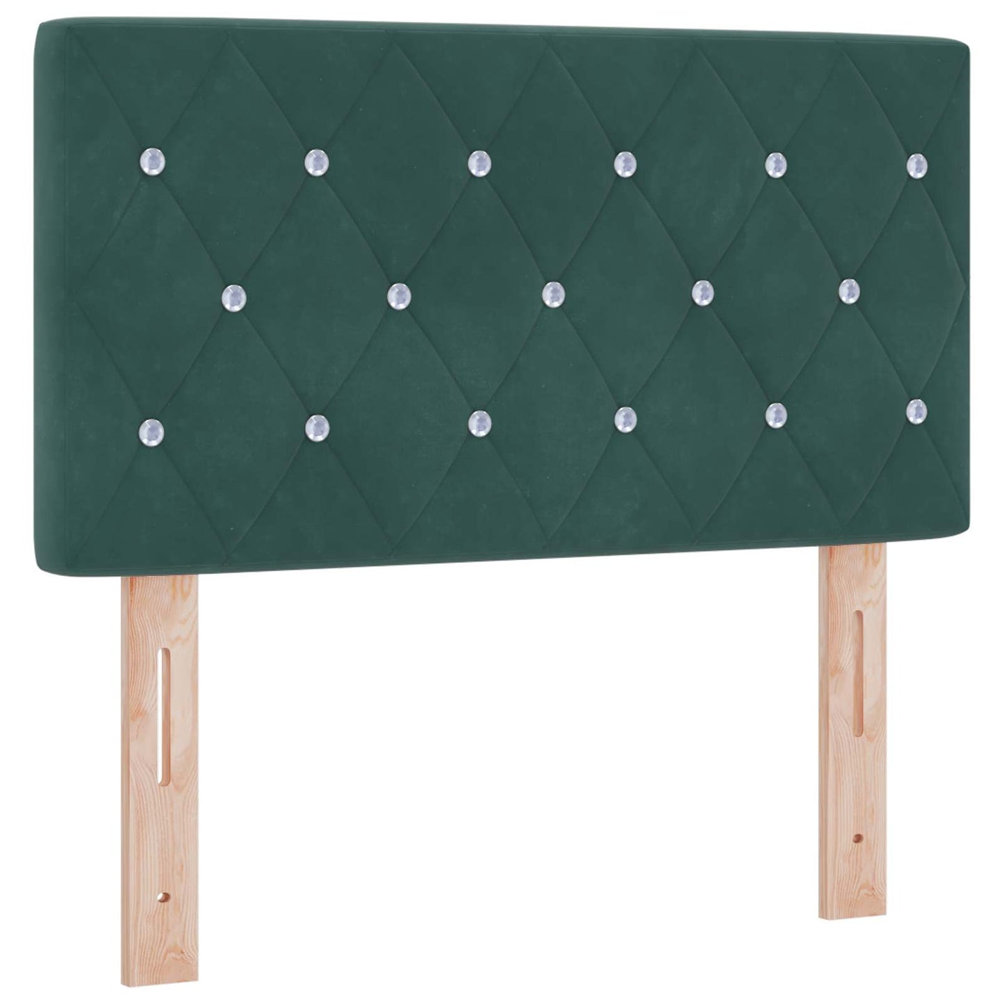 Ottoman Bed met Matrassen en LED Donkergroen 80 x 200 cm is nu te koop bij PeponiXL, paradijselijk wonen!