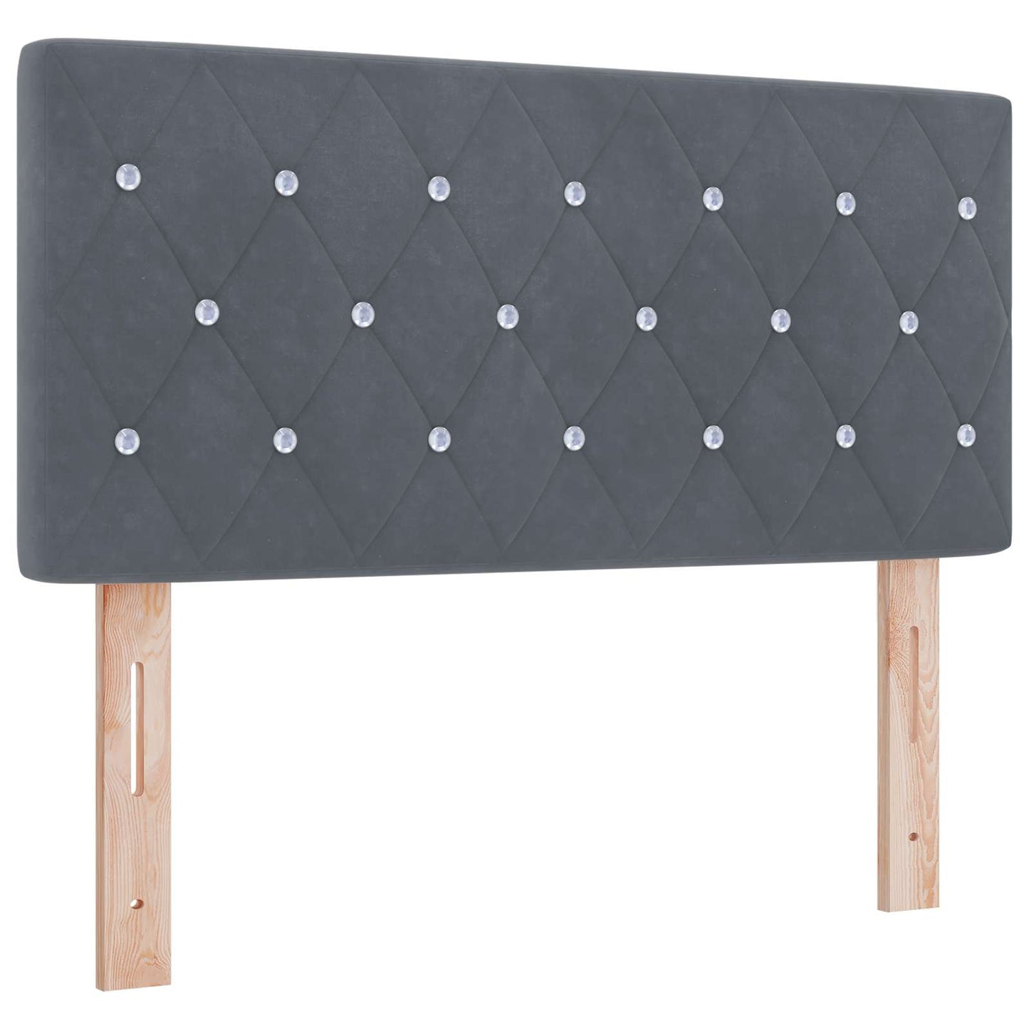 Ottoman Bed met Matrassen en LED Donkergrijs 90 x 190 cm is nu te koop bij PeponiXL, paradijselijk wonen!