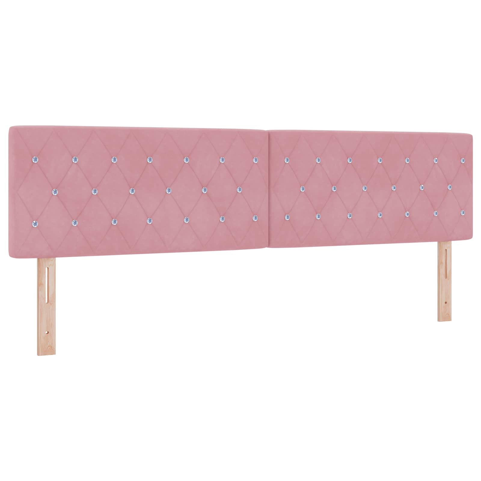 Ottoman Bed met Matrassen en LED Roze 180 x 200 cm fluweel is nu te koop bij PeponiXL, paradijselijk wonen!