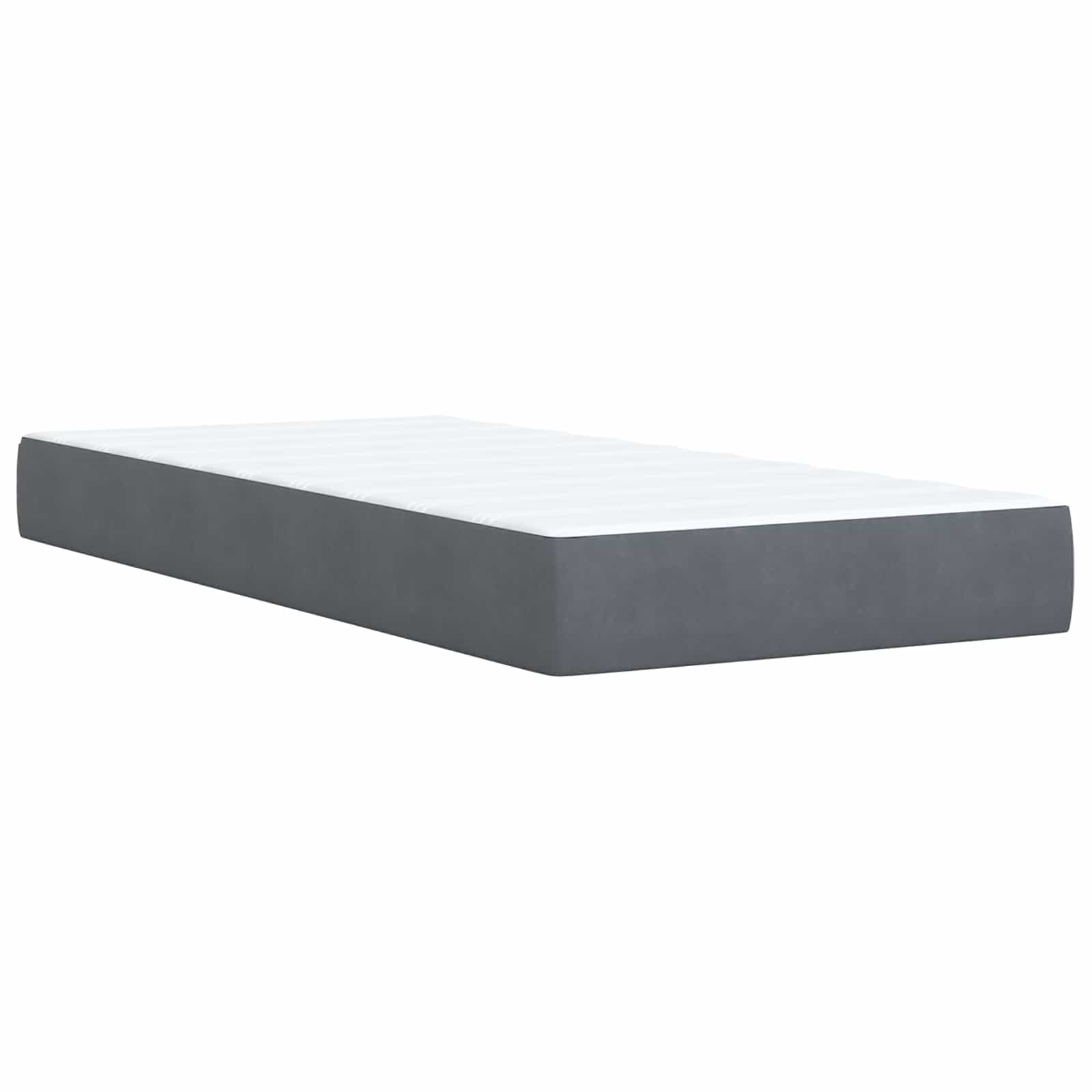 Ottoman Bed met Matrassen en LED Donkergrijs 80 x 200 cm is nu te koop bij PeponiXL, paradijselijk wonen!