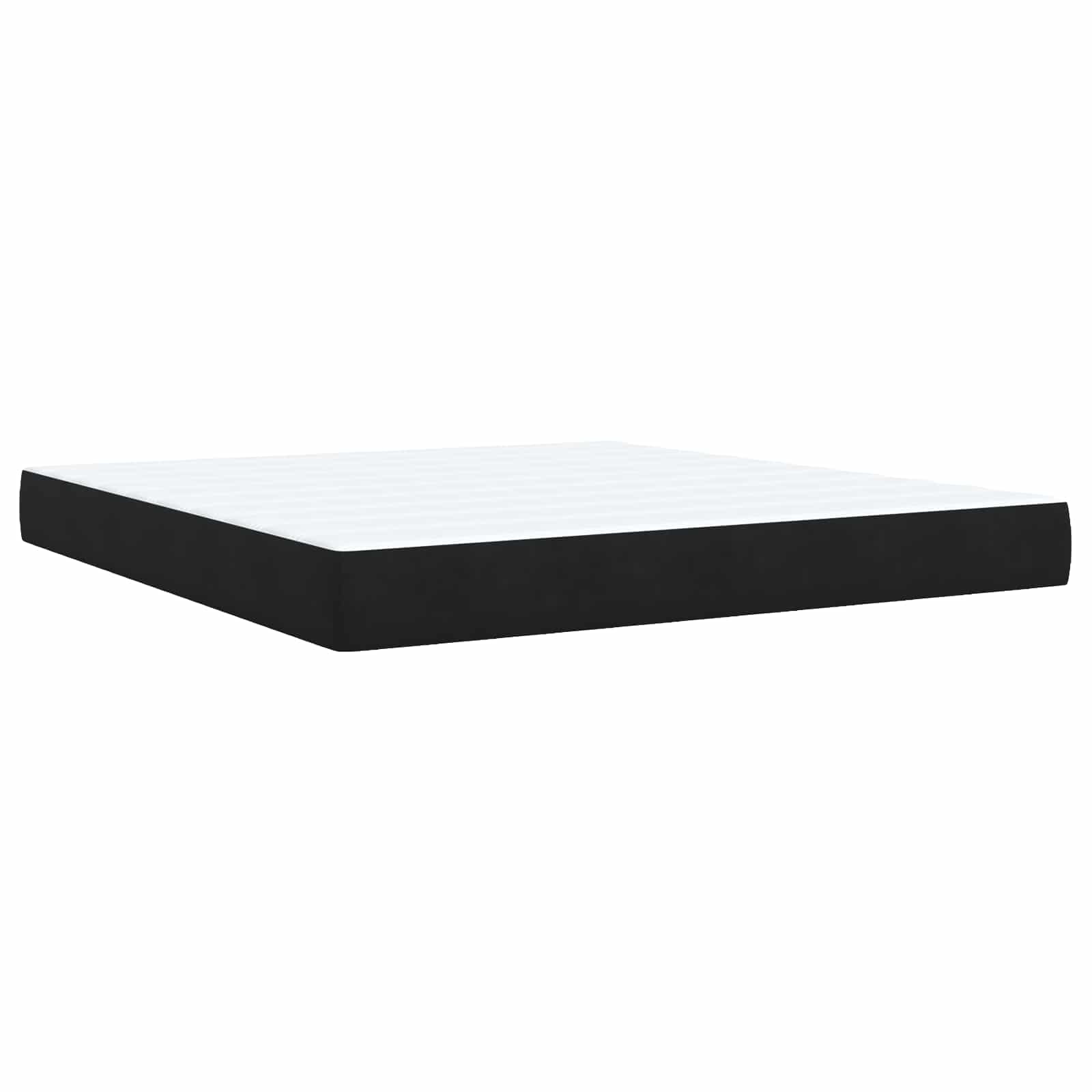 Ottoman Bed met Matrassen en LED Zwart 180 x 200 cm fluweel is nu te koop bij PeponiXL, paradijselijk wonen!
