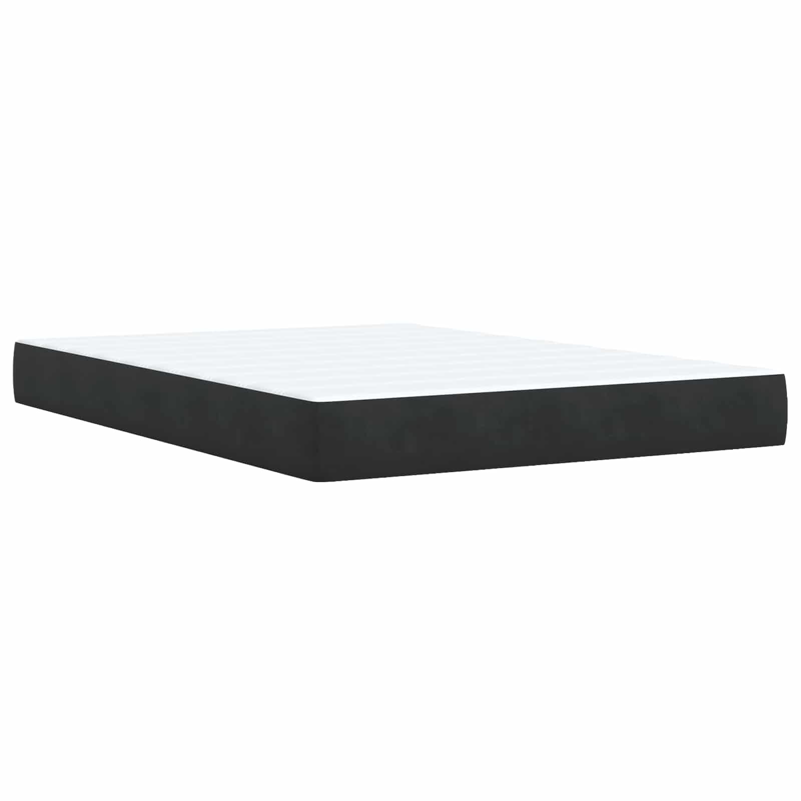 Ottoman Bed met Matrassen en LED Zwart 140 x 200 cm fluweel is nu te koop bij PeponiXL, paradijselijk wonen!