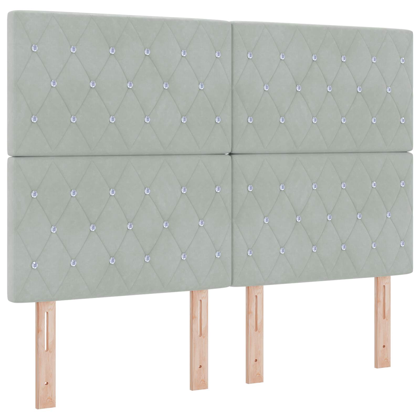 Ottoman bed met matras Lichtgrijs 140 x 200 cm Fluweel is nu te koop bij PeponiXL, paradijselijk wonen!