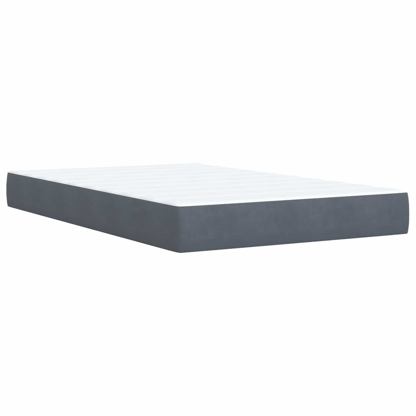 Ottoman bed met matras Donkergrijs 120 x 200 cm Fluweel is nu te koop bij PeponiXL, paradijselijk wonen!