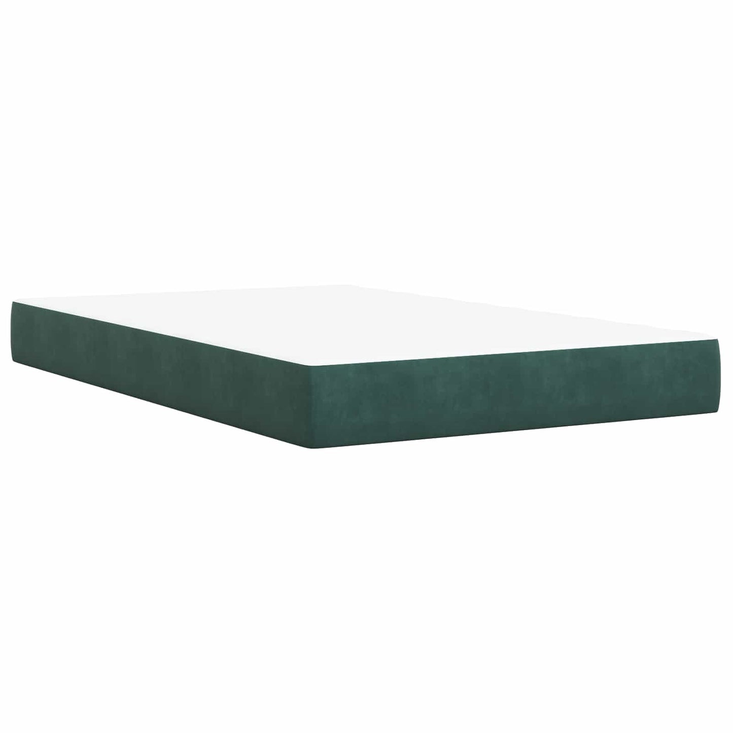 Ottoman bed met matras Donkergroen 120 x 200 cm Fluweel is nu te koop bij PeponiXL, paradijselijk wonen!