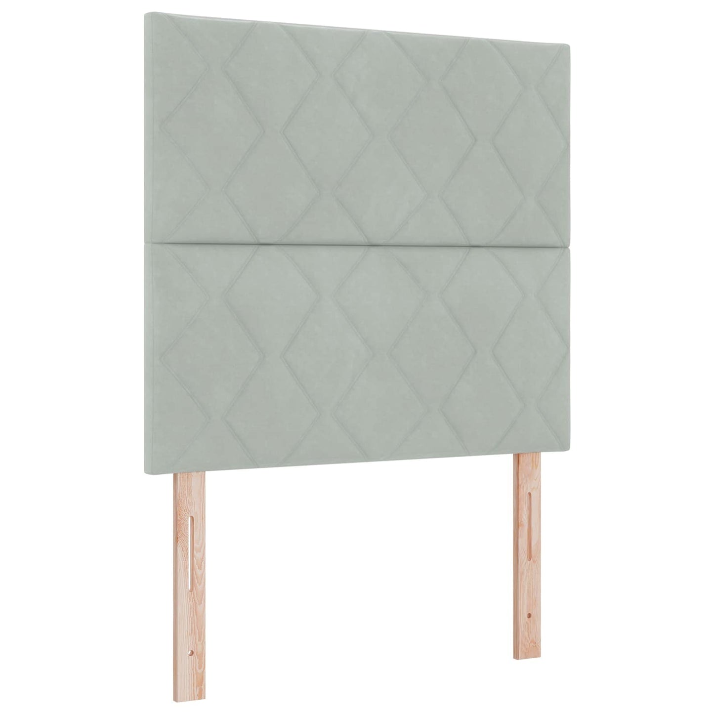 Ottoman bed met matras Lichtgrijs 90 x 190 cm Fluweel is nu te koop bij PeponiXL, paradijselijk wonen!