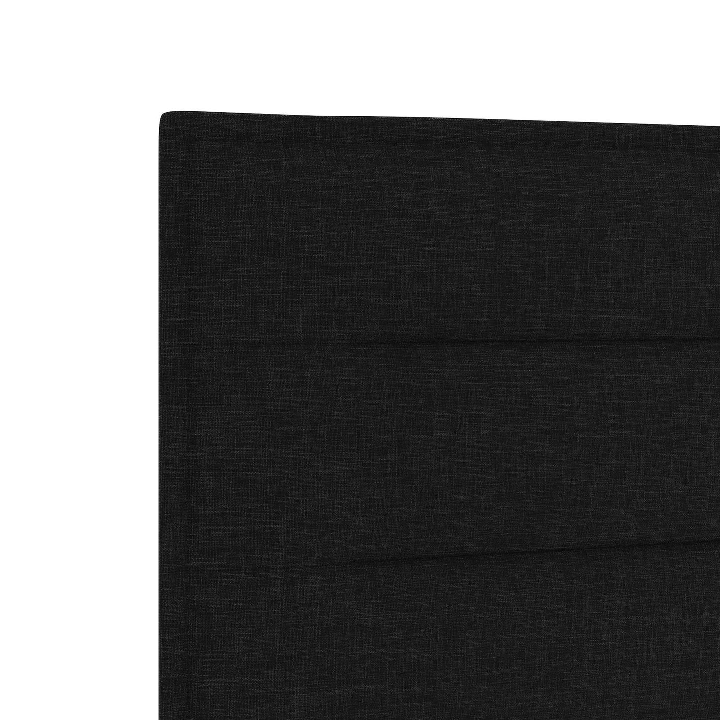Ottoman bed met matras met hoofdeinde 2 pcs Zwart Stof