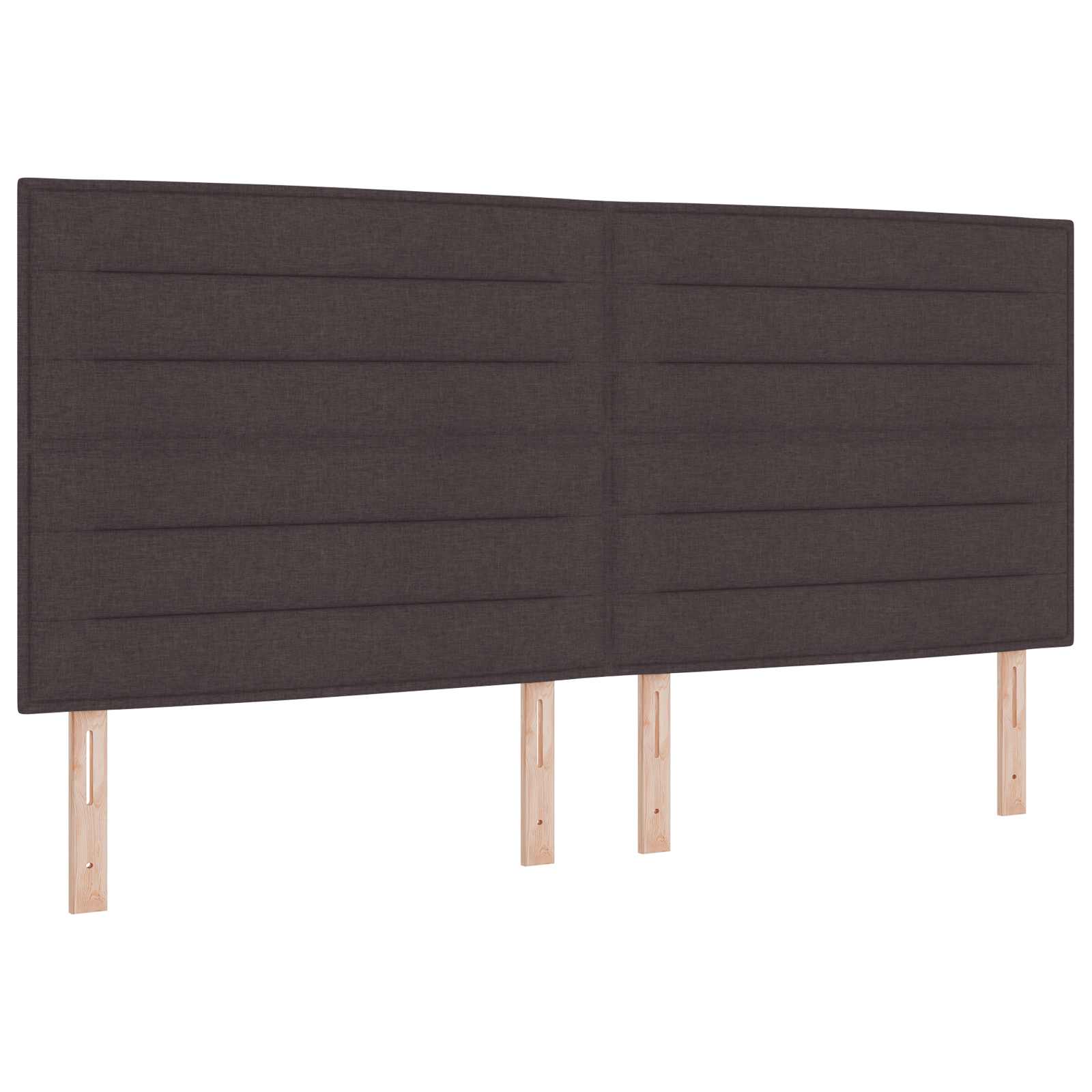 Ottoman bed met matras met hoofdeinde 2 st Donkerbruin Stof is nu te koop bij PeponiXL, paradijselijk wonen!
