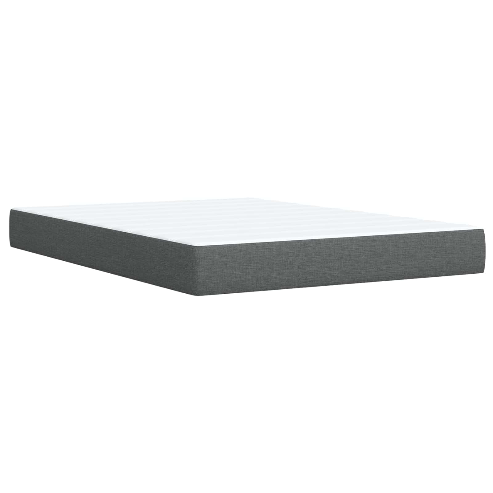 Ottoman Bed met Matrassen en LED Donkergrijs 140 x 190 cm Stof is nu te koop bij PeponiXL, paradijselijk wonen!