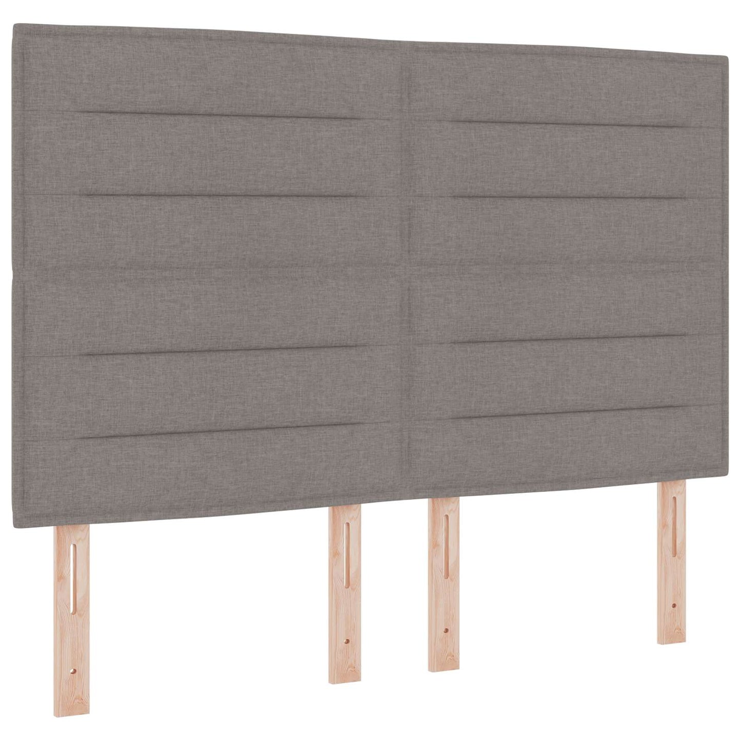 Ottoman Bed met Matrassen en LED Taupe 140 x 190 cm Stof is nu te koop bij PeponiXL, paradijselijk wonen!