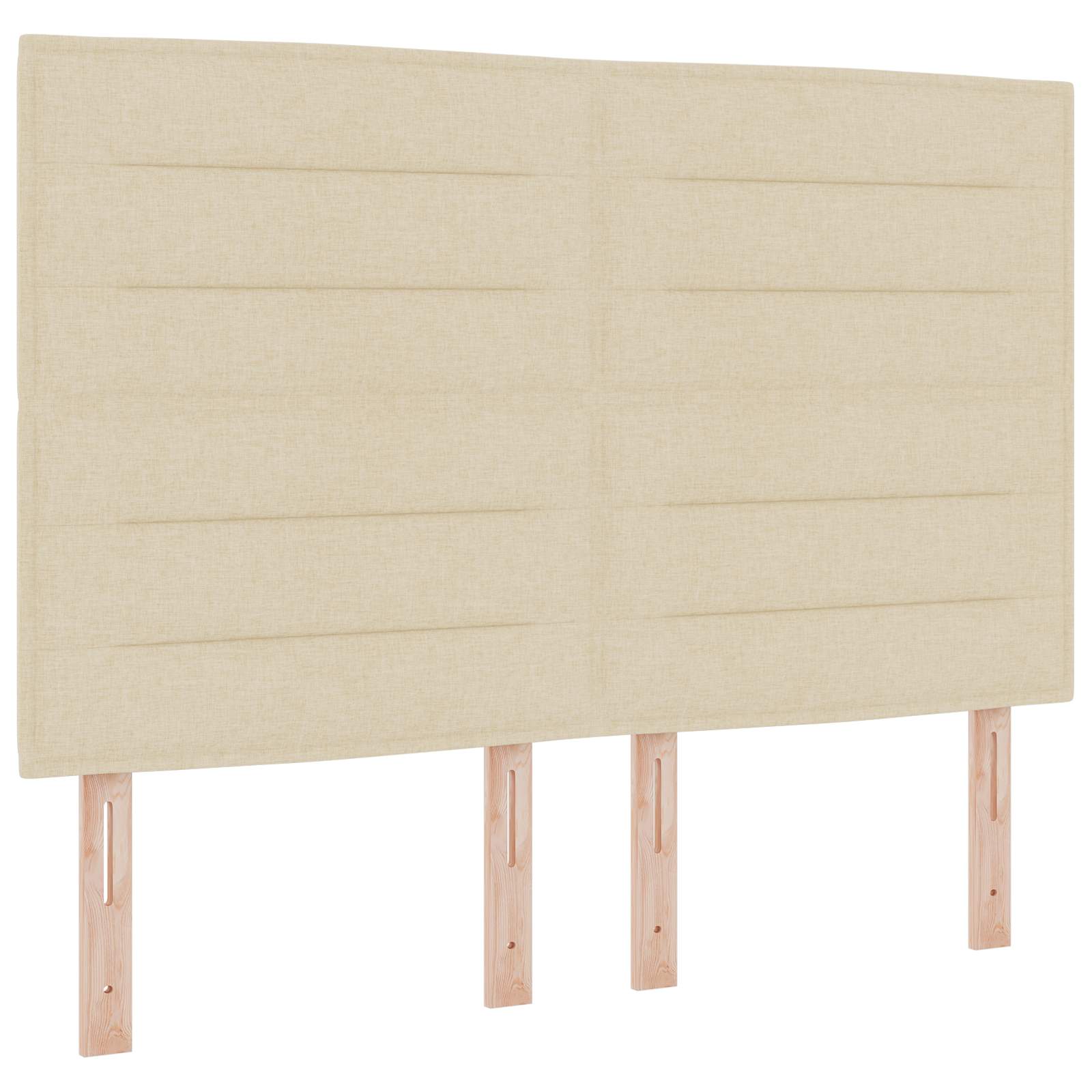 Ottoman Bed met Matrassen en LED Crèmekleurig 140 x 190 cm Stof is nu te koop bij PeponiXL, paradijselijk wonen!