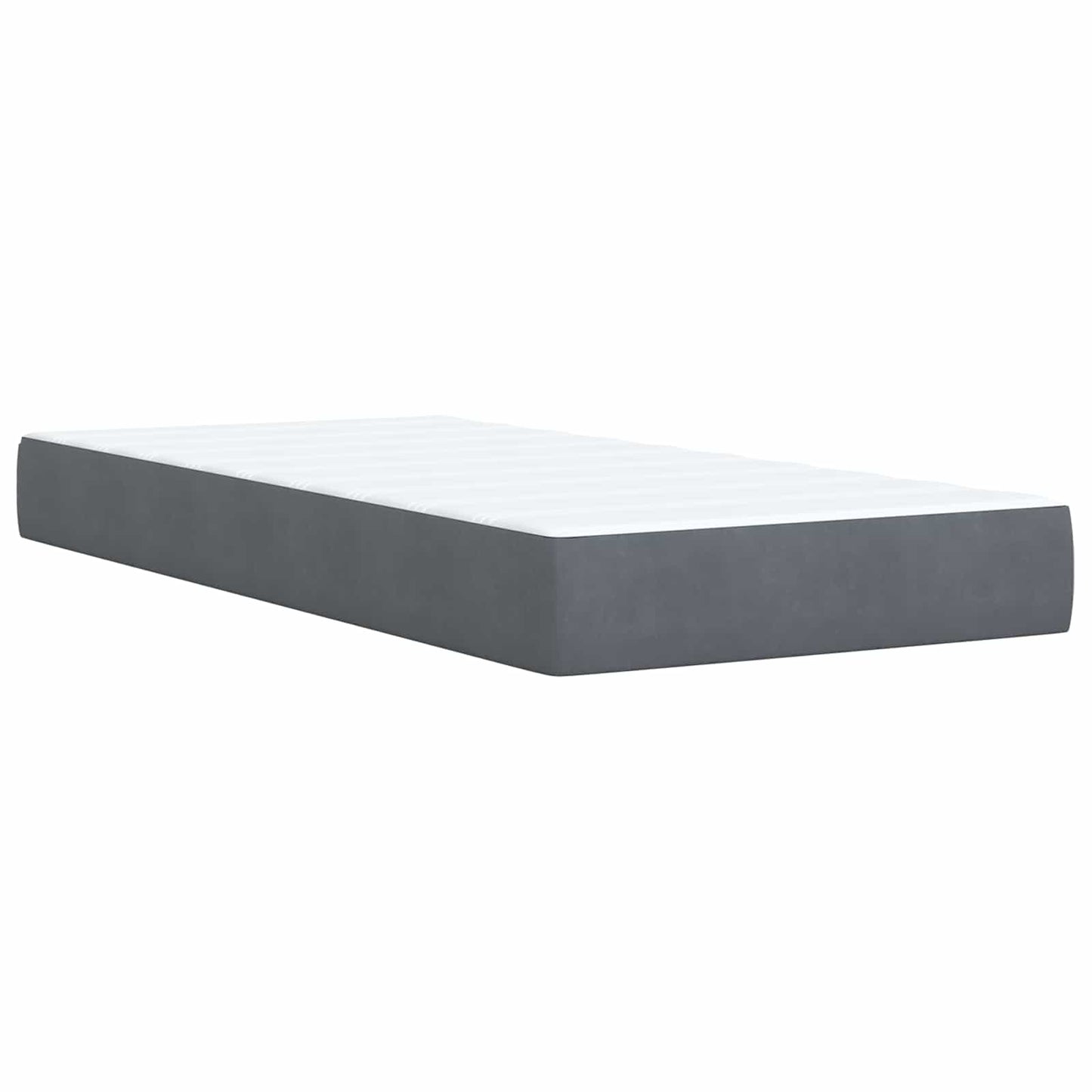 Ottoman Bed met Matrassen en LED Donkergrijs 90 x 200 cm is nu te koop bij PeponiXL, paradijselijk wonen!