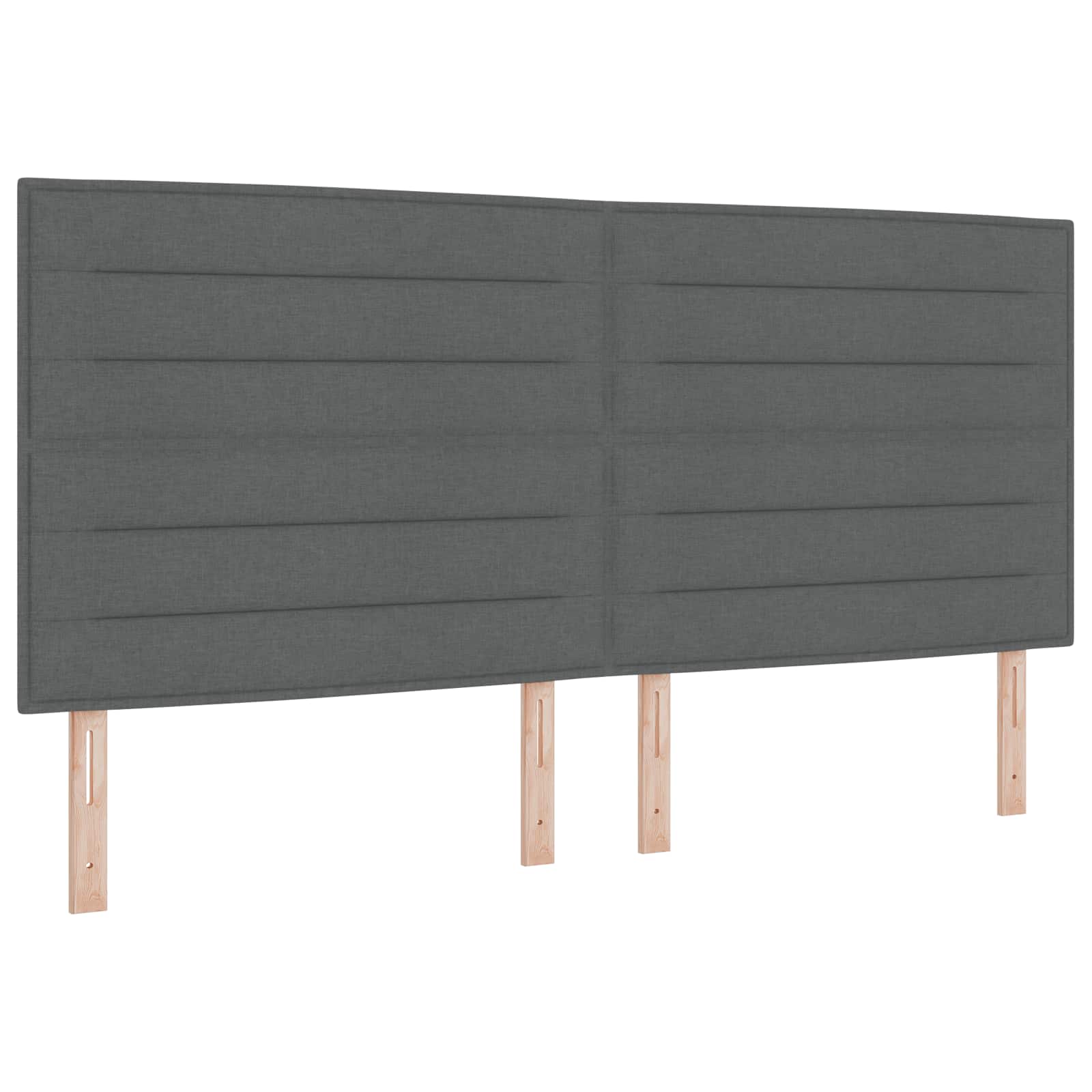 Ottoman Bed met Matrassen en LED Donkergrijs 200 x 200 cm Stof is nu te koop bij PeponiXL, paradijselijk wonen!