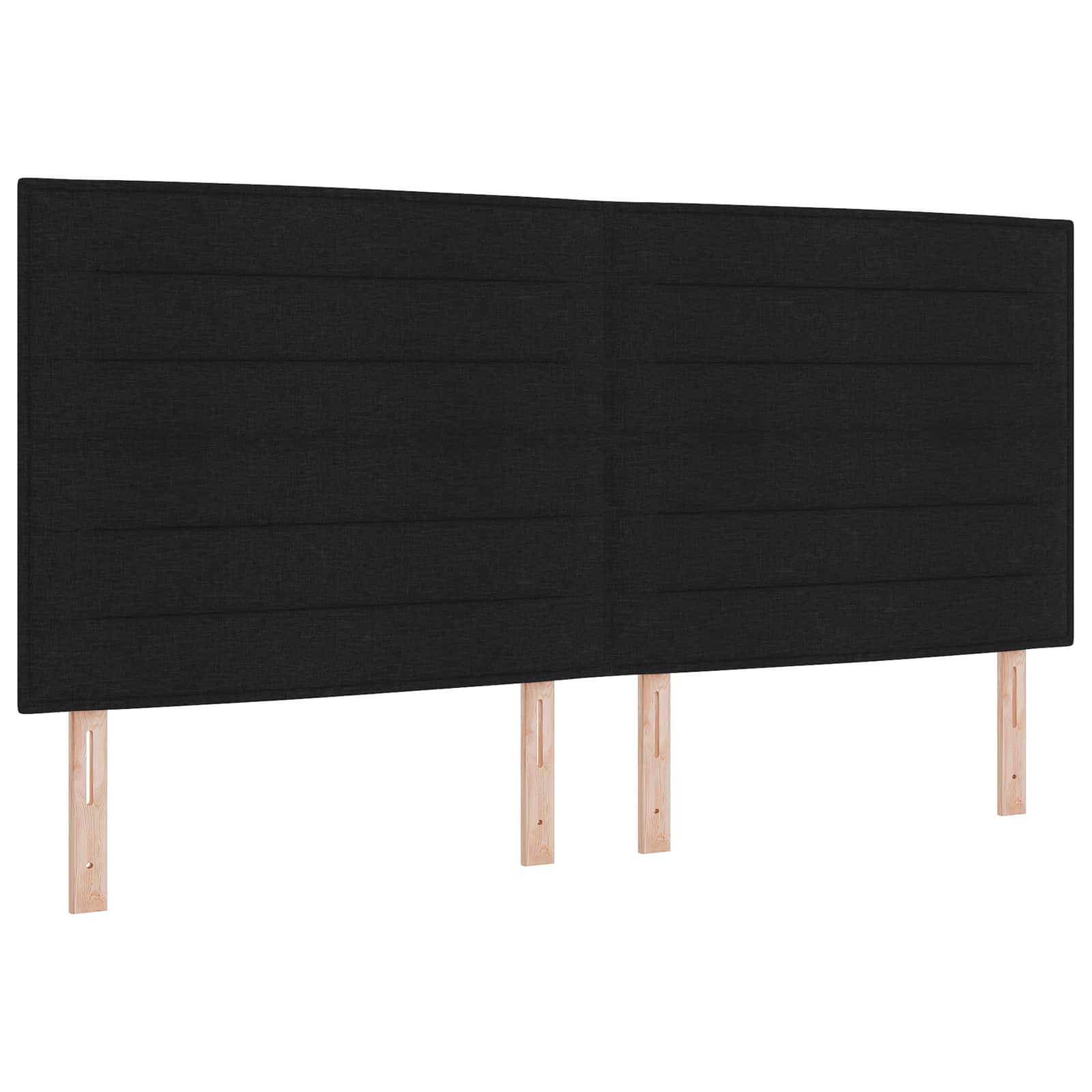 Ottoman Bed met Matrassen en LED Zwart 200 x 200 cm Stof is nu te koop bij PeponiXL, paradijselijk wonen!