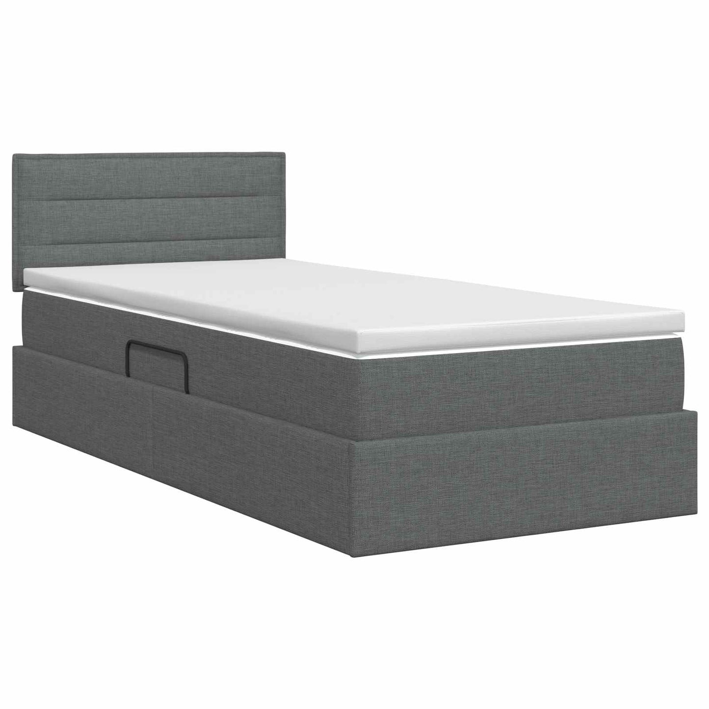 Opbergbed met matras Donkergrijs 90 x 190 cm fluweel is nu te koop bij PeponiXL, paradijselijk wonen!