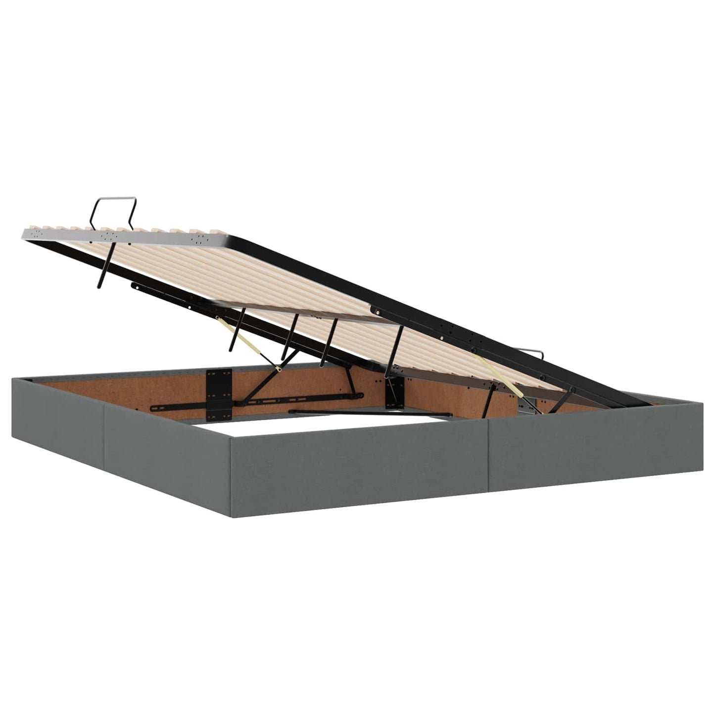 Opbergbed met matras Donkergrijs 180 x 200 cm fluweel is nu te koop bij PeponiXL, paradijselijk wonen!