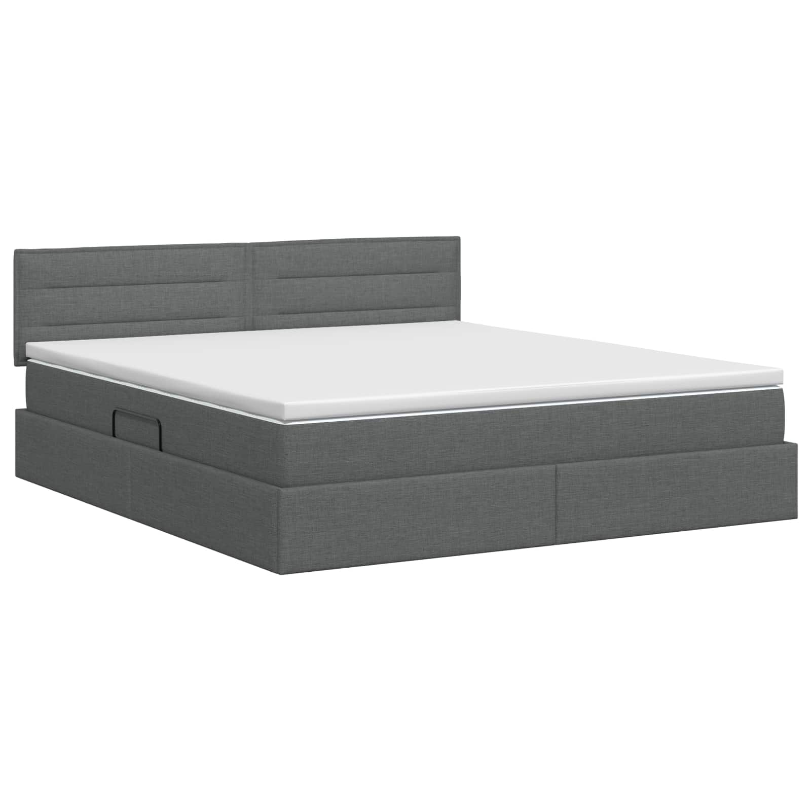 Opbergbed met matras Donkergrijs 180 x 200 cm fluweel is nu te koop bij PeponiXL, paradijselijk wonen!