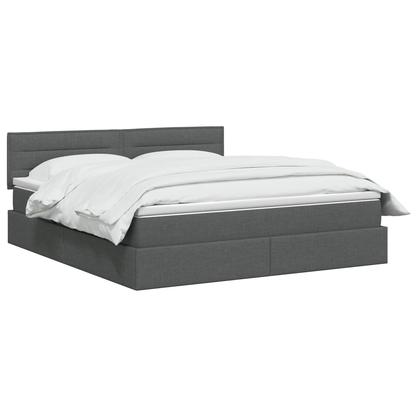 Opbergbed met matras Donkergrijs 180 x 200 cm fluweel is nu te koop bij PeponiXL, paradijselijk wonen!