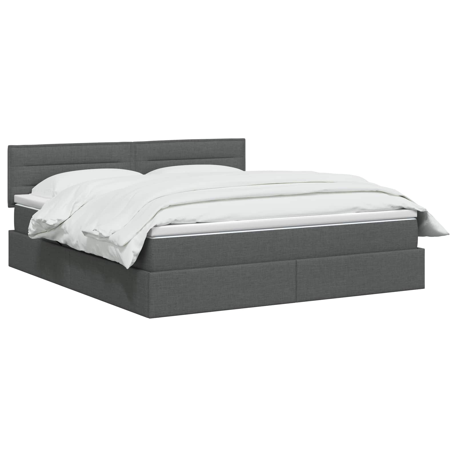 Opbergbed met matras Donkergrijs 180 x 200 cm fluweel is nu te koop bij PeponiXL, paradijselijk wonen!