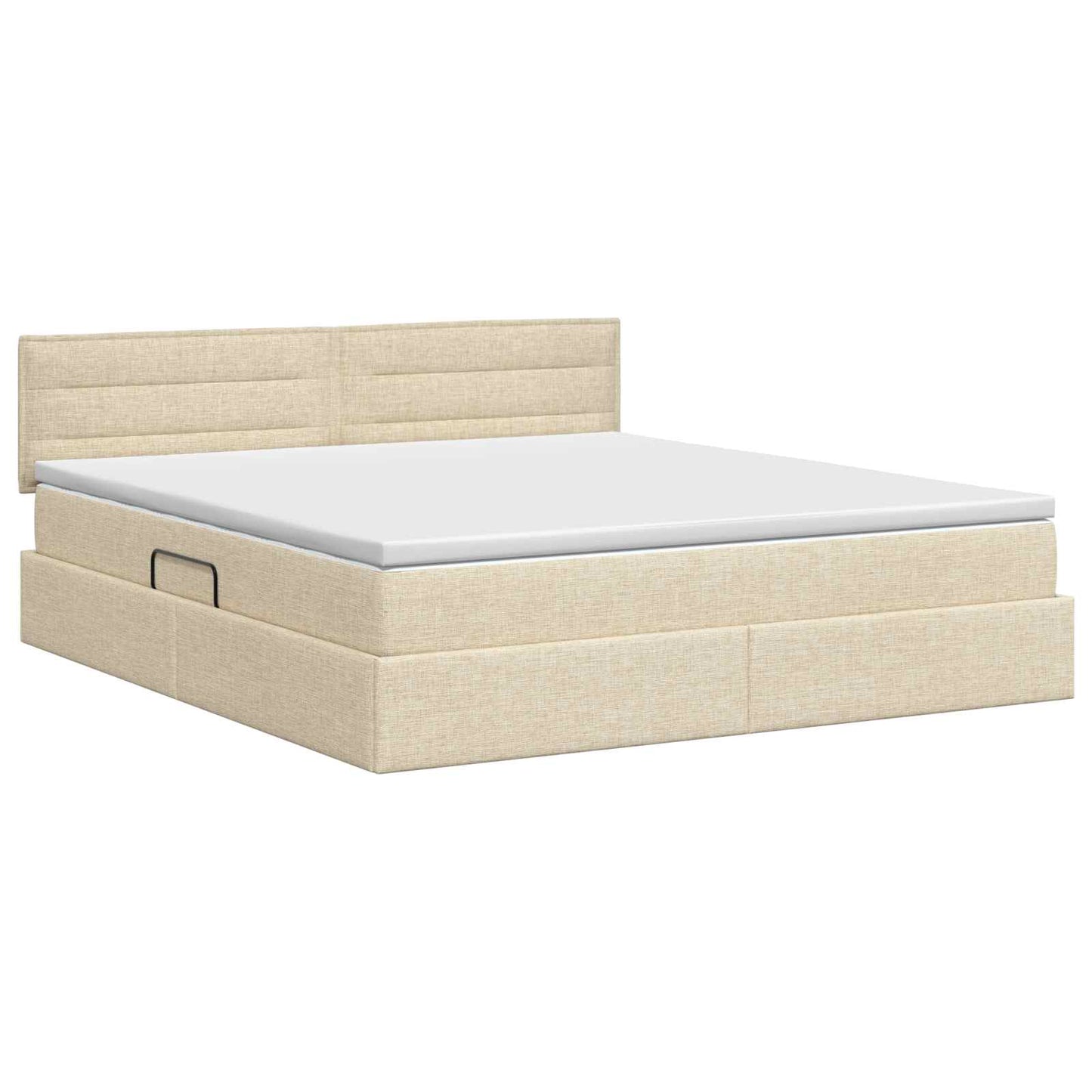 Opbergbed met matras Crèmekleurig 180 x 200 cm fluweel is nu te koop bij PeponiXL, paradijselijk wonen!