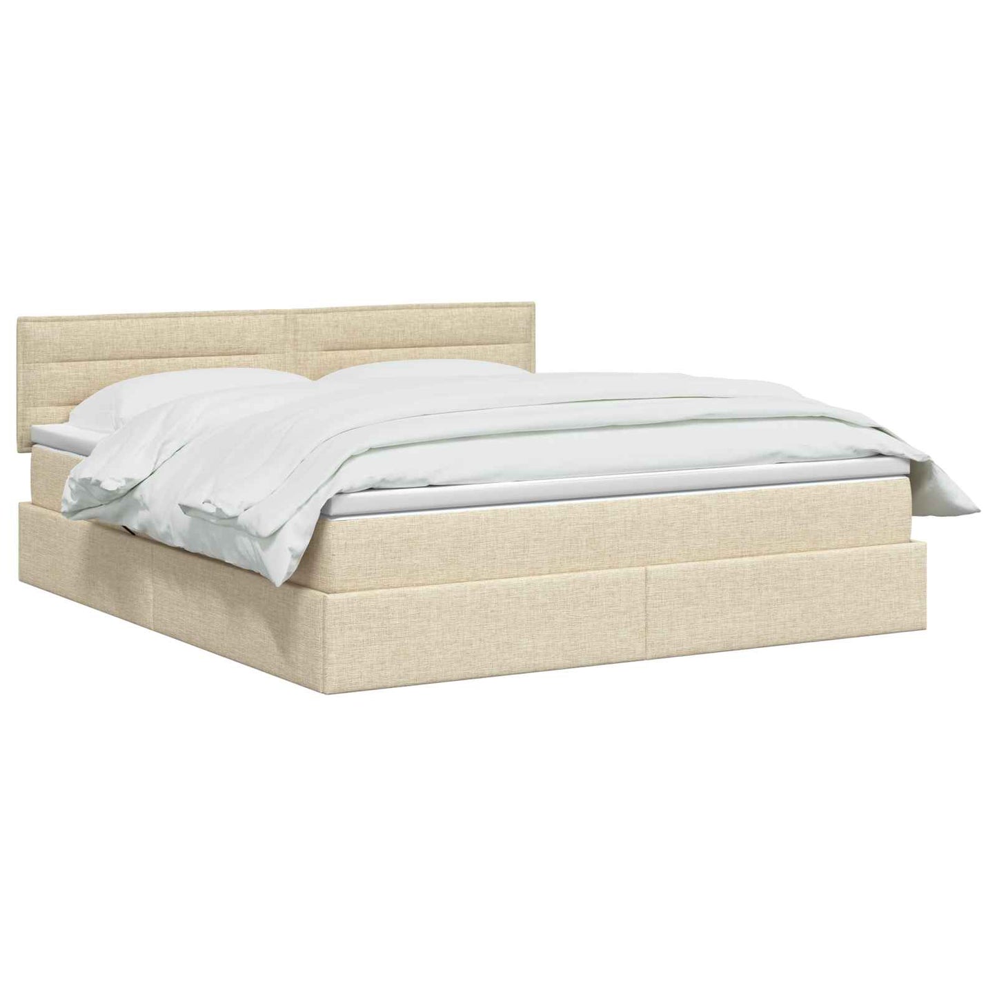 Opbergbed met matras Crèmekleurig 180 x 200 cm fluweel is nu te koop bij PeponiXL, paradijselijk wonen!