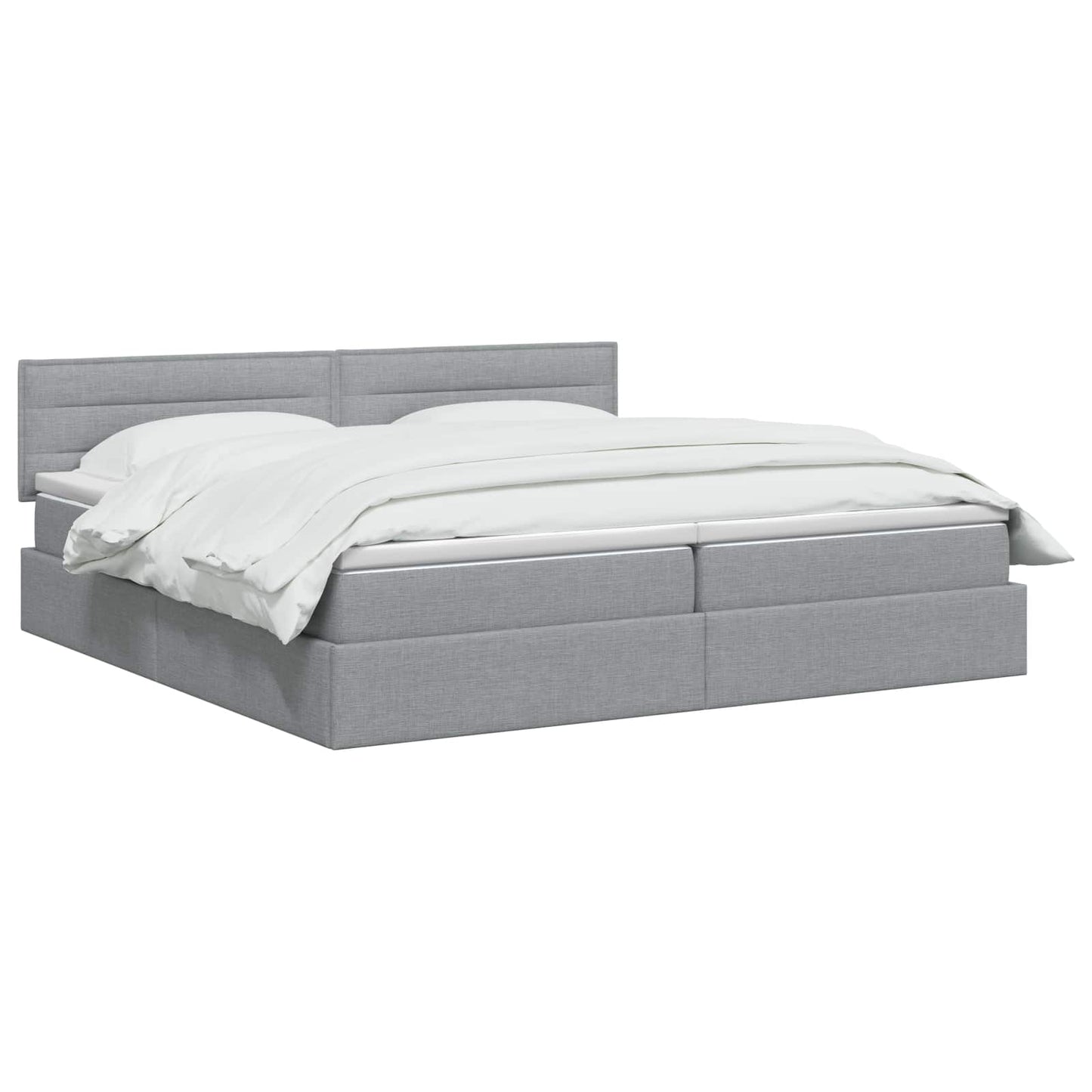 Opbergbed met matras Lichtgrijs 200 x 200 cm fluweel is nu te koop bij PeponiXL, paradijselijk wonen!