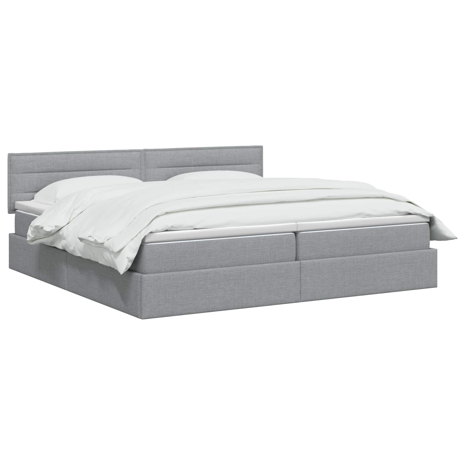 Opbergbed met matras Lichtgrijs 200 x 200 cm fluweel is nu te koop bij PeponiXL, paradijselijk wonen!