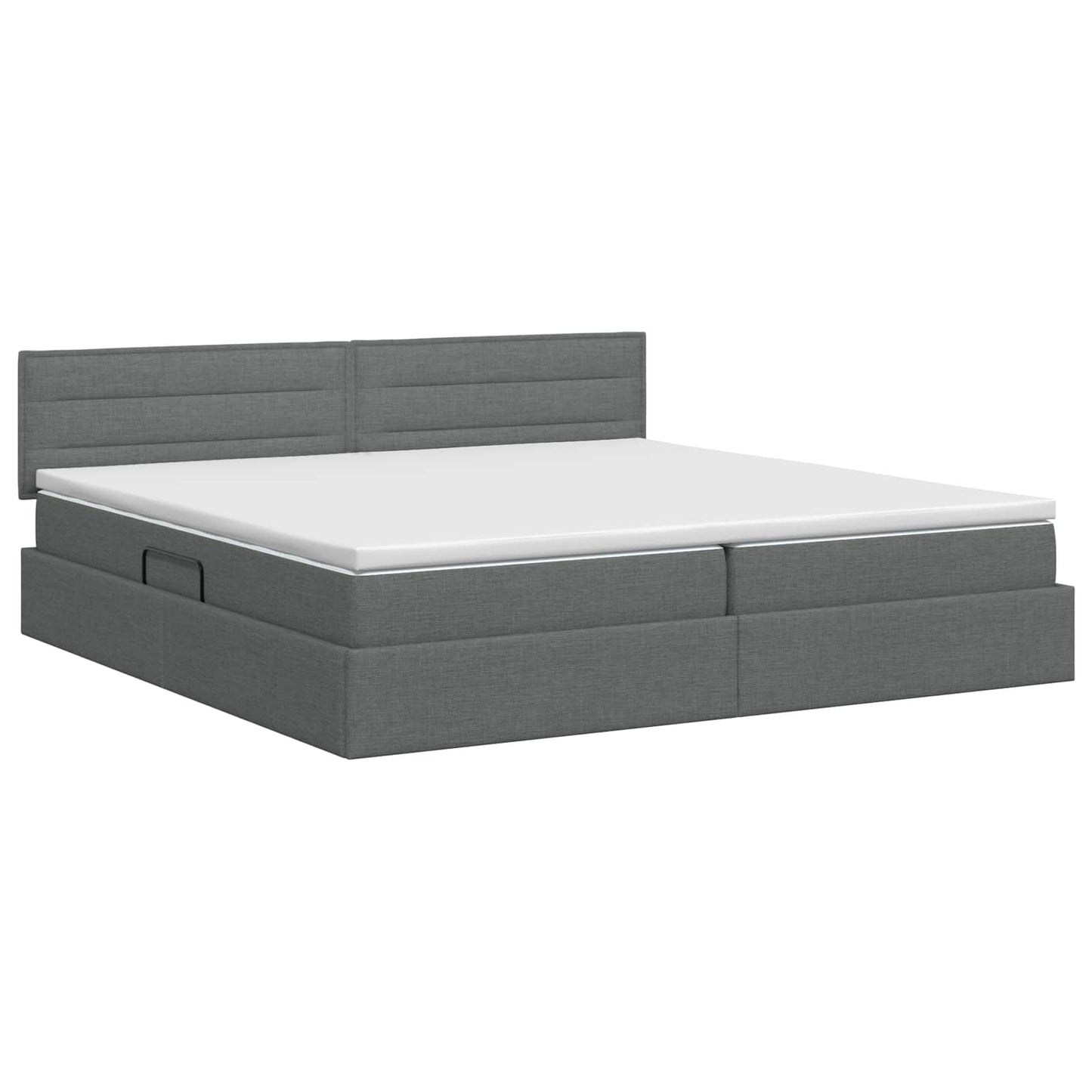Opbergbed met matras Donkergrijs 200 x 200 cm fluweel is nu te koop bij PeponiXL, paradijselijk wonen!