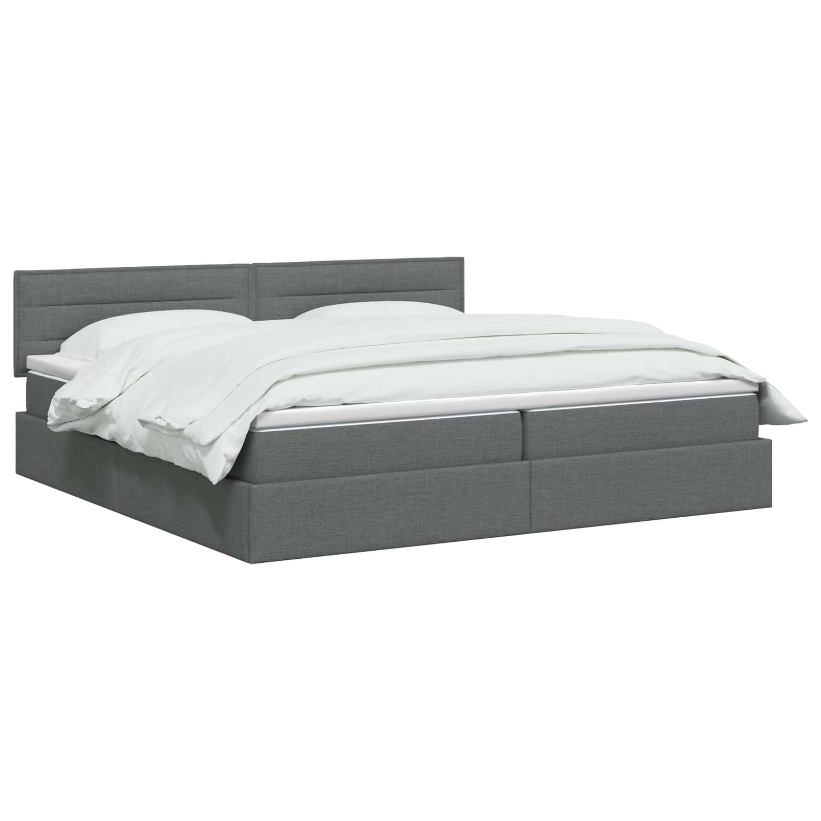 Opbergbed met matras Donkergrijs 200 x 200 cm fluweel is nu te koop bij PeponiXL, paradijselijk wonen!