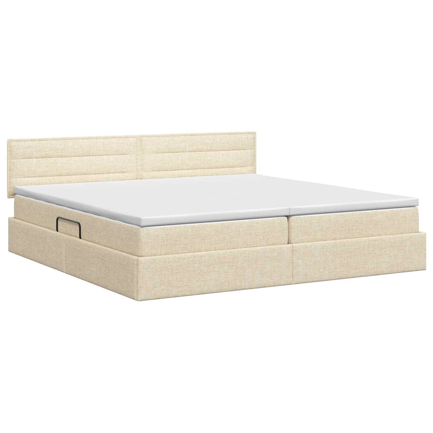 Opbergbed met matras Crèmekleurig 200 x 200 cm fluweel is nu te koop bij PeponiXL, paradijselijk wonen!
