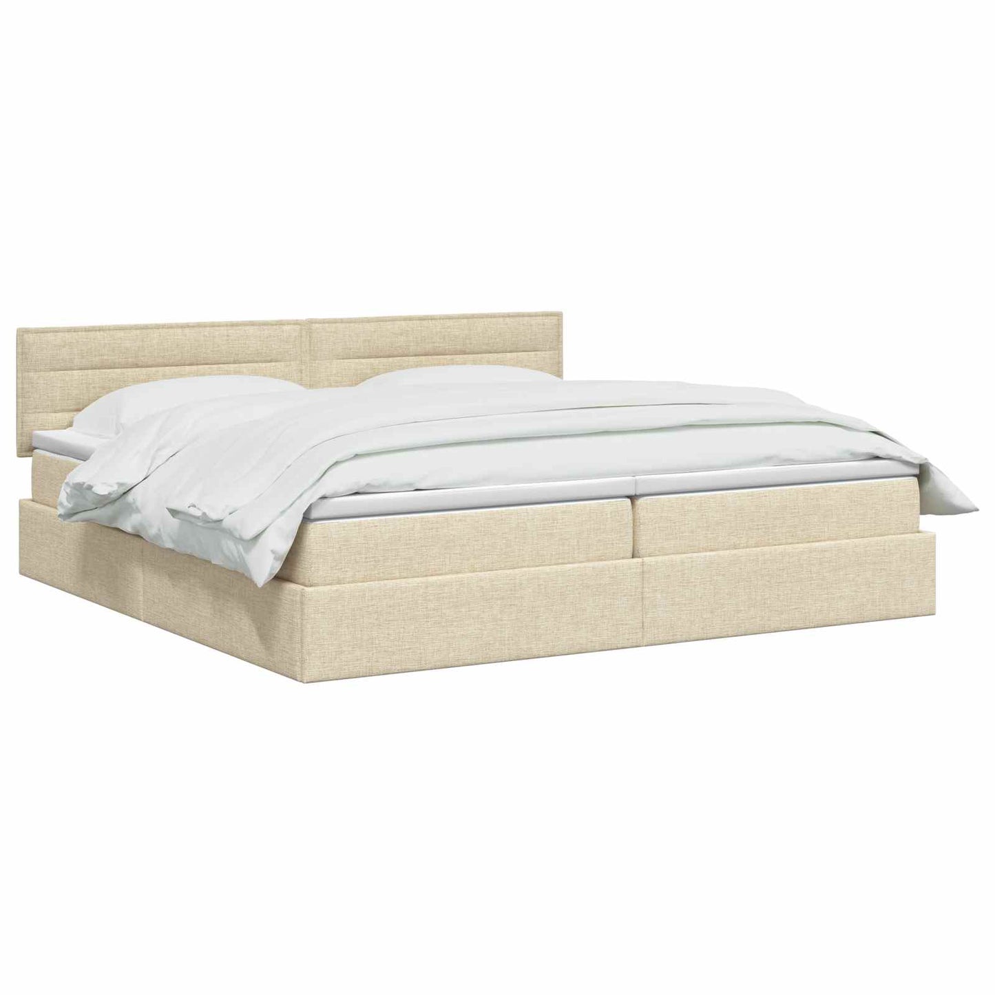 Opbergbed met matras Crèmekleurig 200 x 200 cm fluweel is nu te koop bij PeponiXL, paradijselijk wonen!