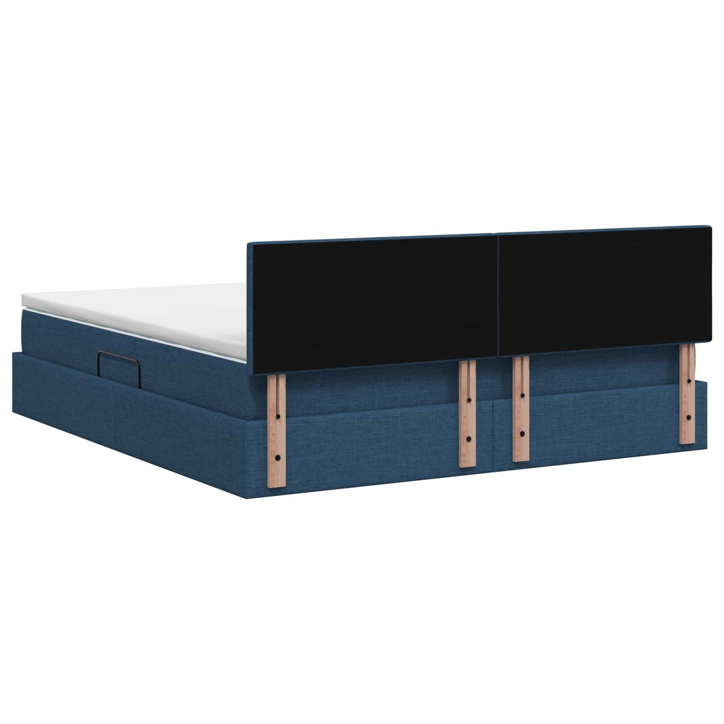 Opbergbed met matras met hoofdeinde Blauw 140 x 200 cm fluweel is nu te koop bij PeponiXL, paradijselijk wonen!