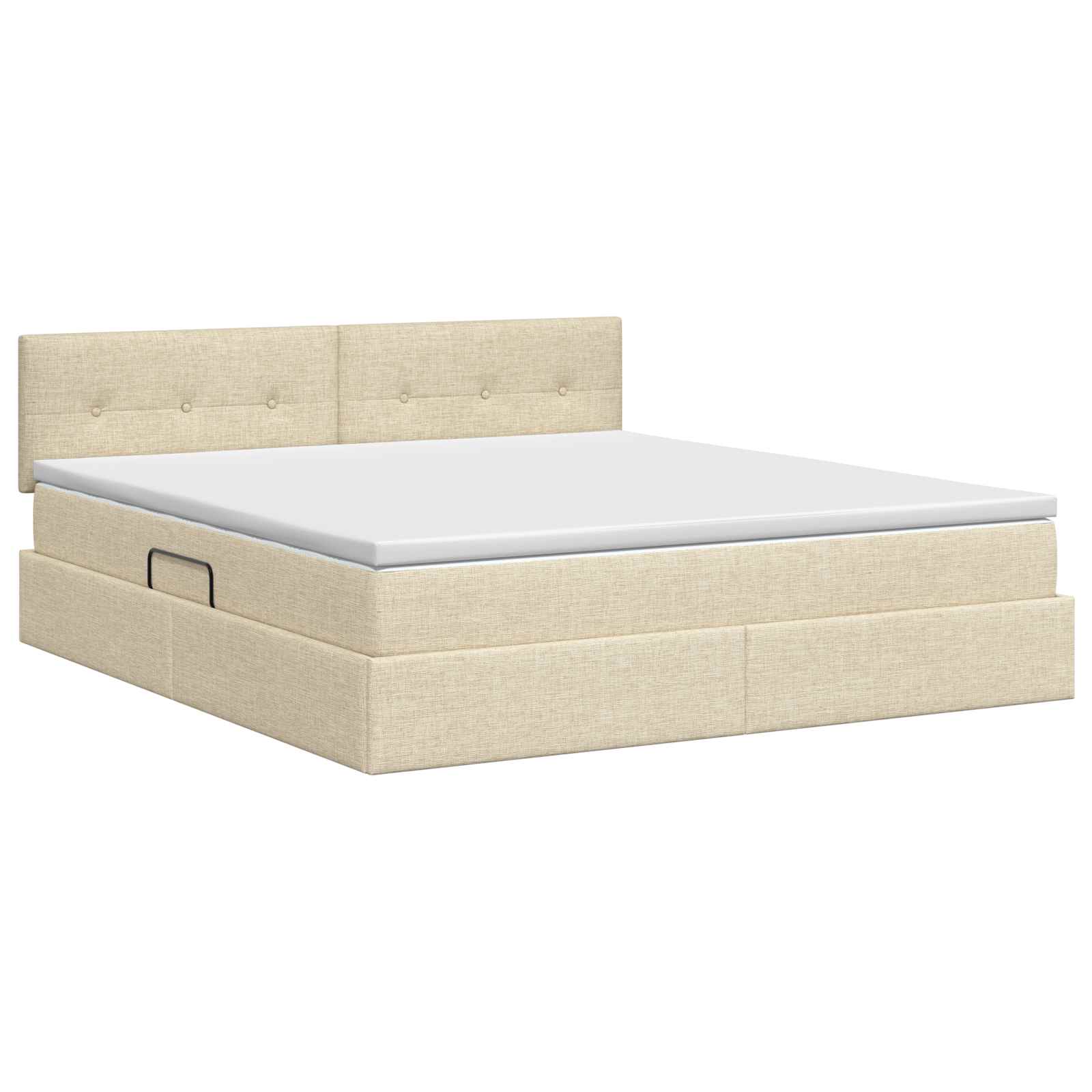 Opbergbed met matras Crèmekleurig 180 x 200 cm fluweel is nu te koop bij PeponiXL, paradijselijk wonen!