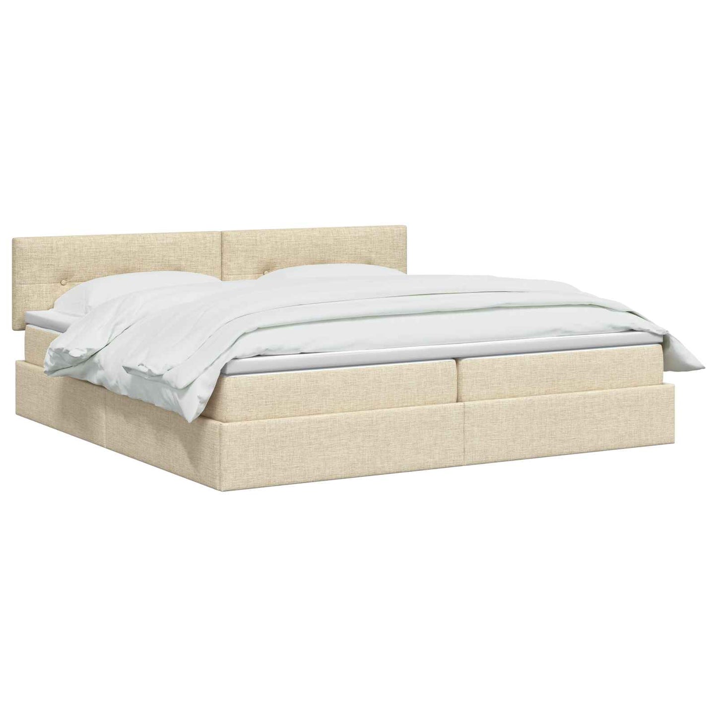 Opbergbed met matras Crèmekleurig 200 x 200 cm fluweel is nu te koop bij PeponiXL, paradijselijk wonen!