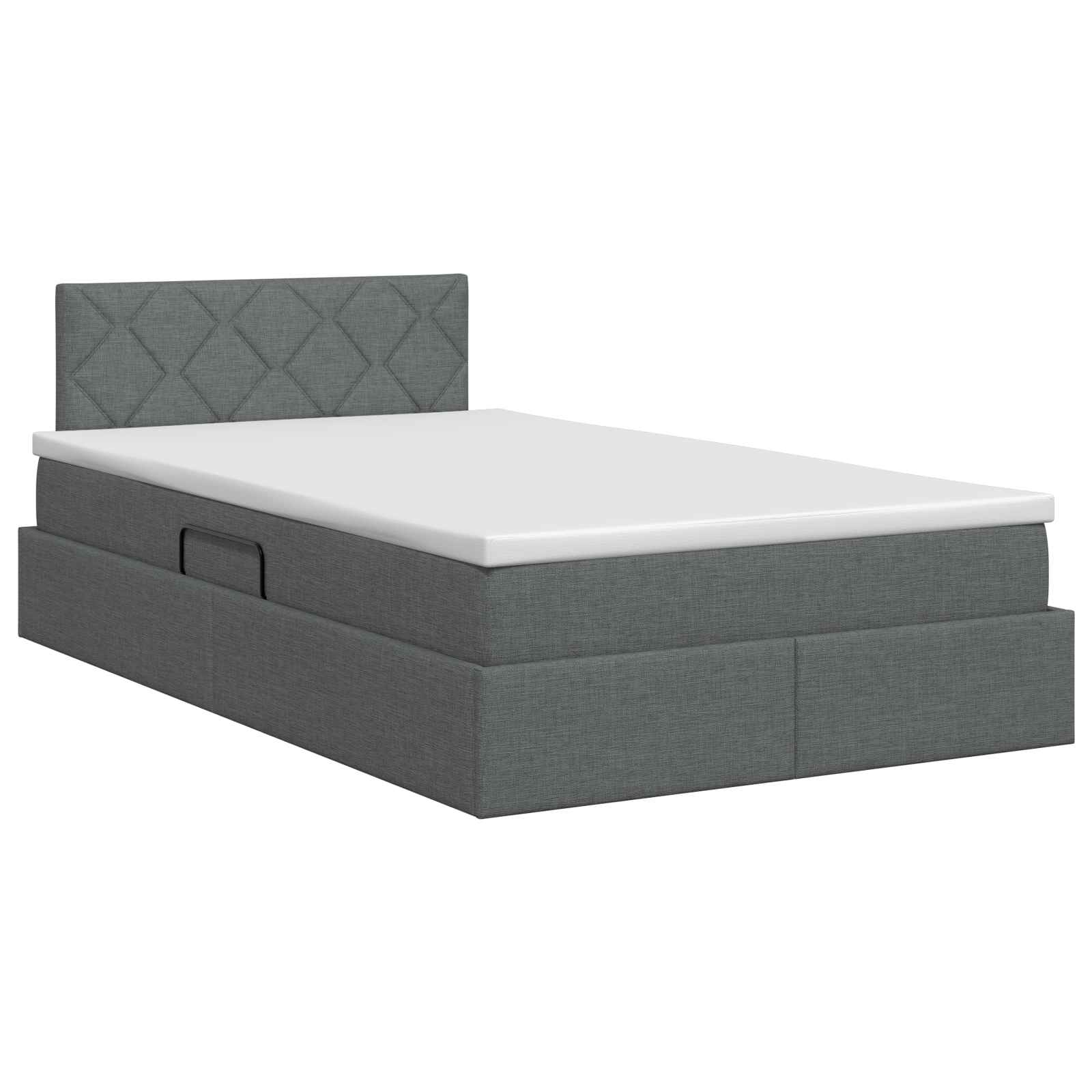Opbergbed met matras Donkergrijs 120 x 200 cm fluweel is nu te koop bij PeponiXL, paradijselijk wonen!