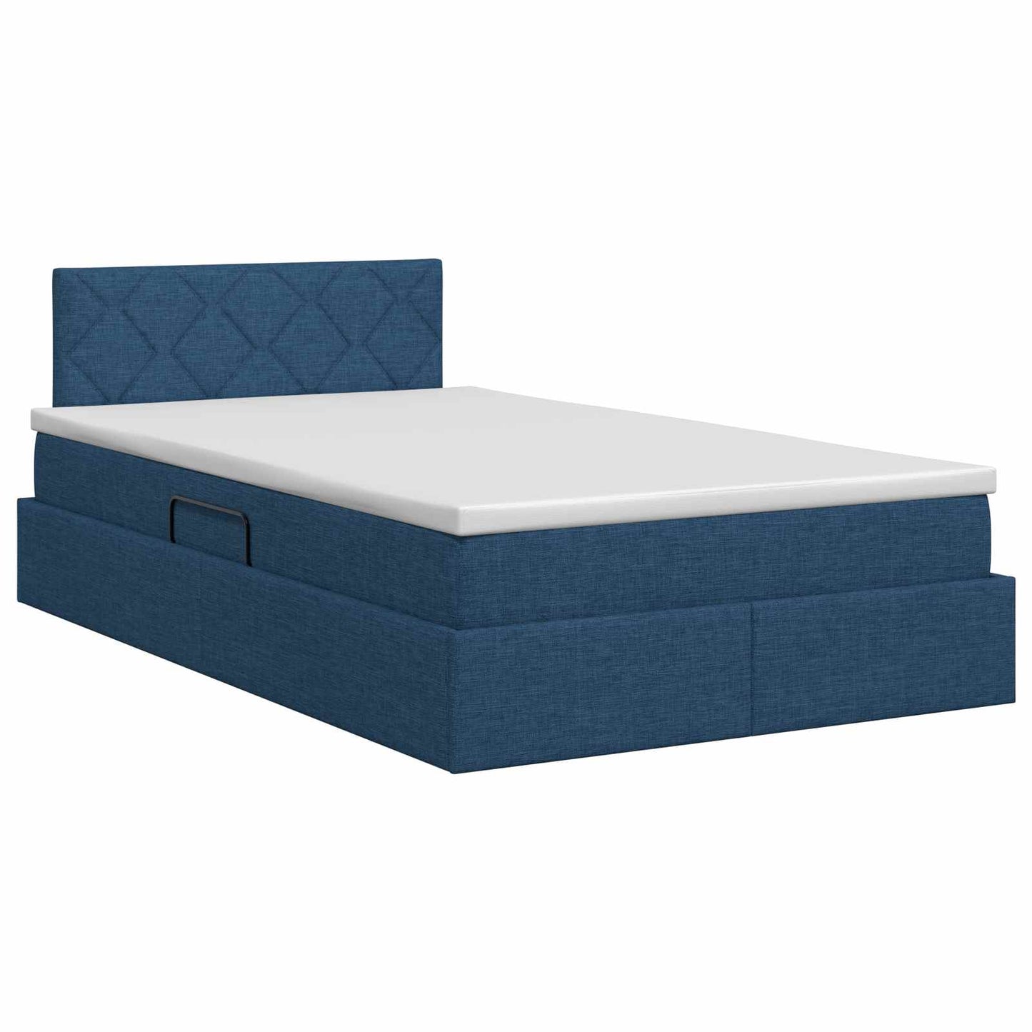 Opbergbed met matras met hoofdeinde Blauw 120 x 200 cm fluweel is nu te koop bij PeponiXL, paradijselijk wonen!