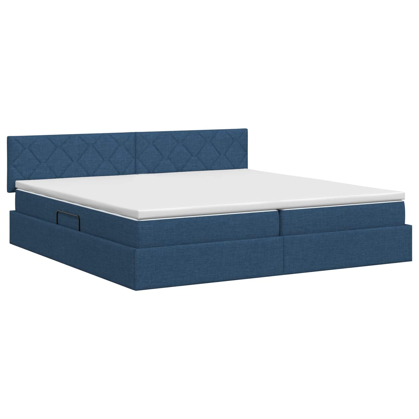 Opbergbed met matras met hoofdeinde Blauw 200 x 200 cm fluweel is nu te koop bij PeponiXL, paradijselijk wonen!