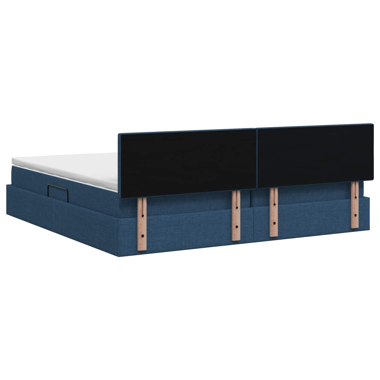 Opbergbed met matras met hoofdeinde Blauw 200 x 200 cm fluweel is nu te koop bij PeponiXL, paradijselijk wonen!
