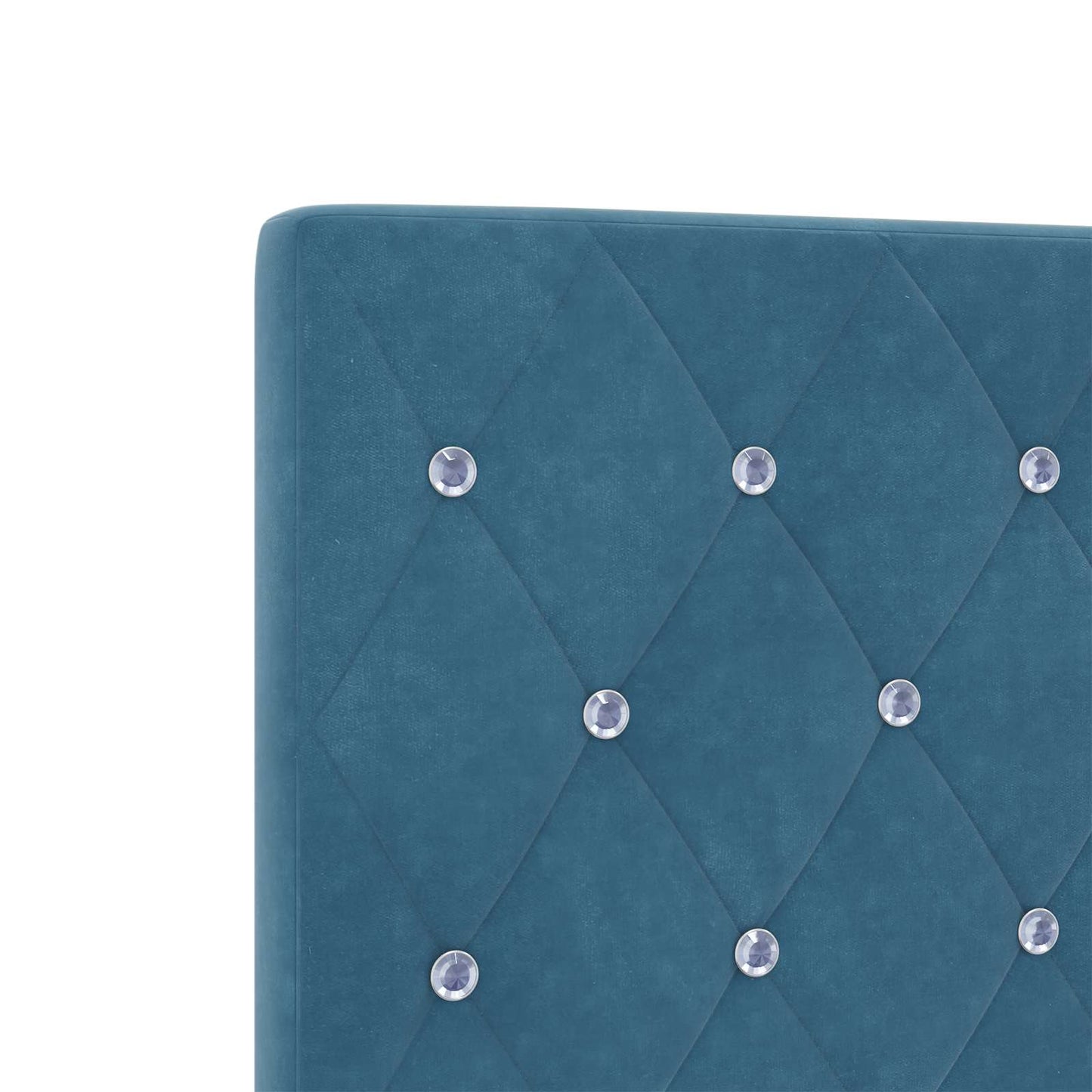 Opslag bed met hoofdeinde Donkerblauw 100 x 200 cm Fluweel is nu te koop bij PeponiXL, paradijselijk wonen!