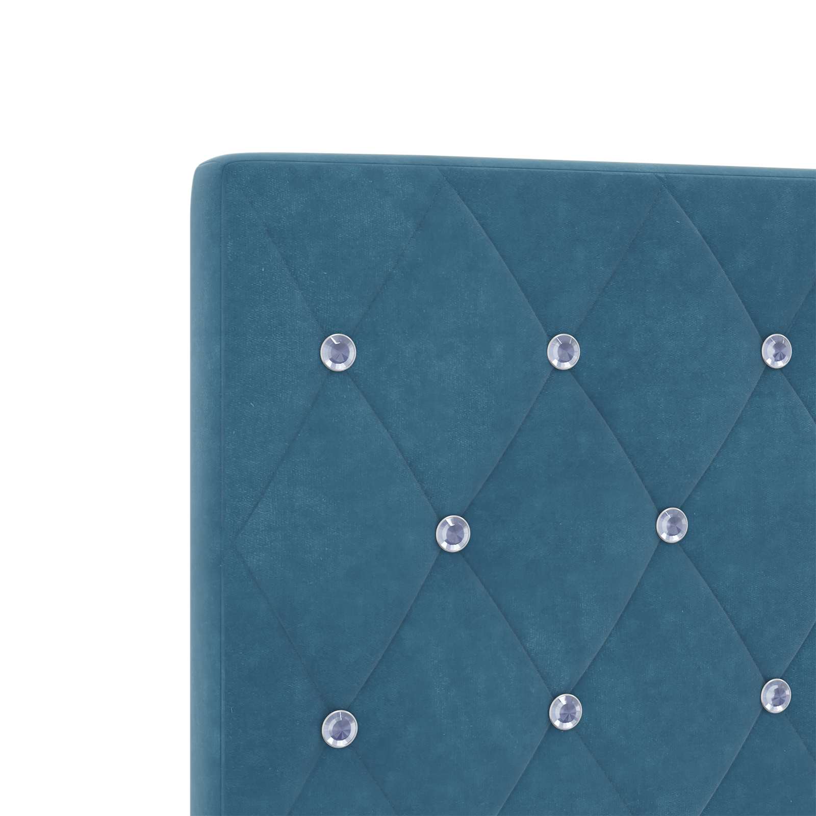Opslag bed met hoofdeinde Donkerblauw 140 x 190 cm Fluweel is nu te koop bij PeponiXL, paradijselijk wonen!