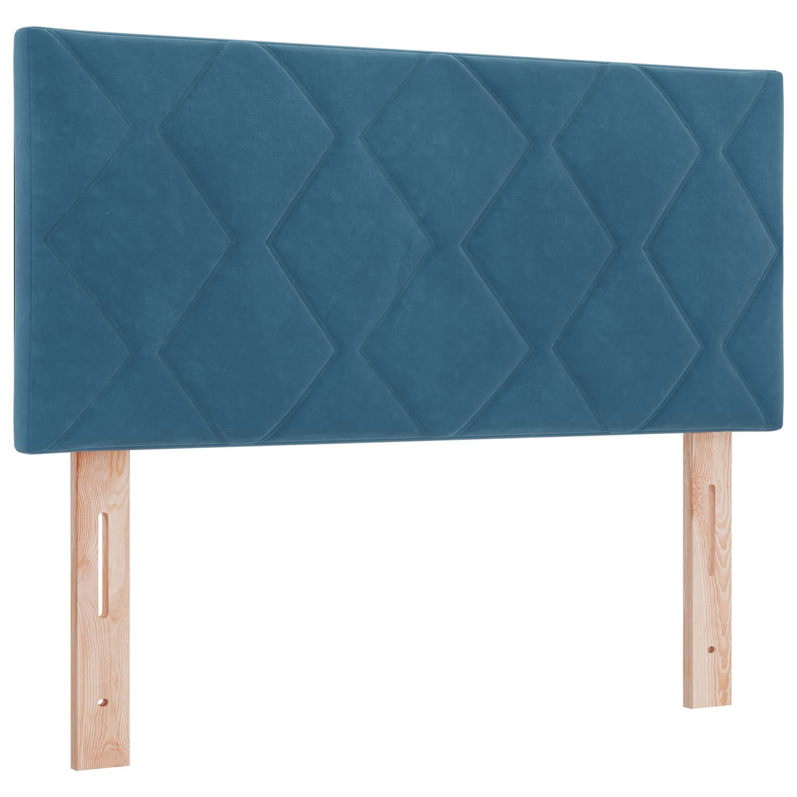 Opslag bed met hoofdeinde Donkerblauw 90 x 190 cm Fluweel is nu te koop bij PeponiXL, paradijselijk wonen!