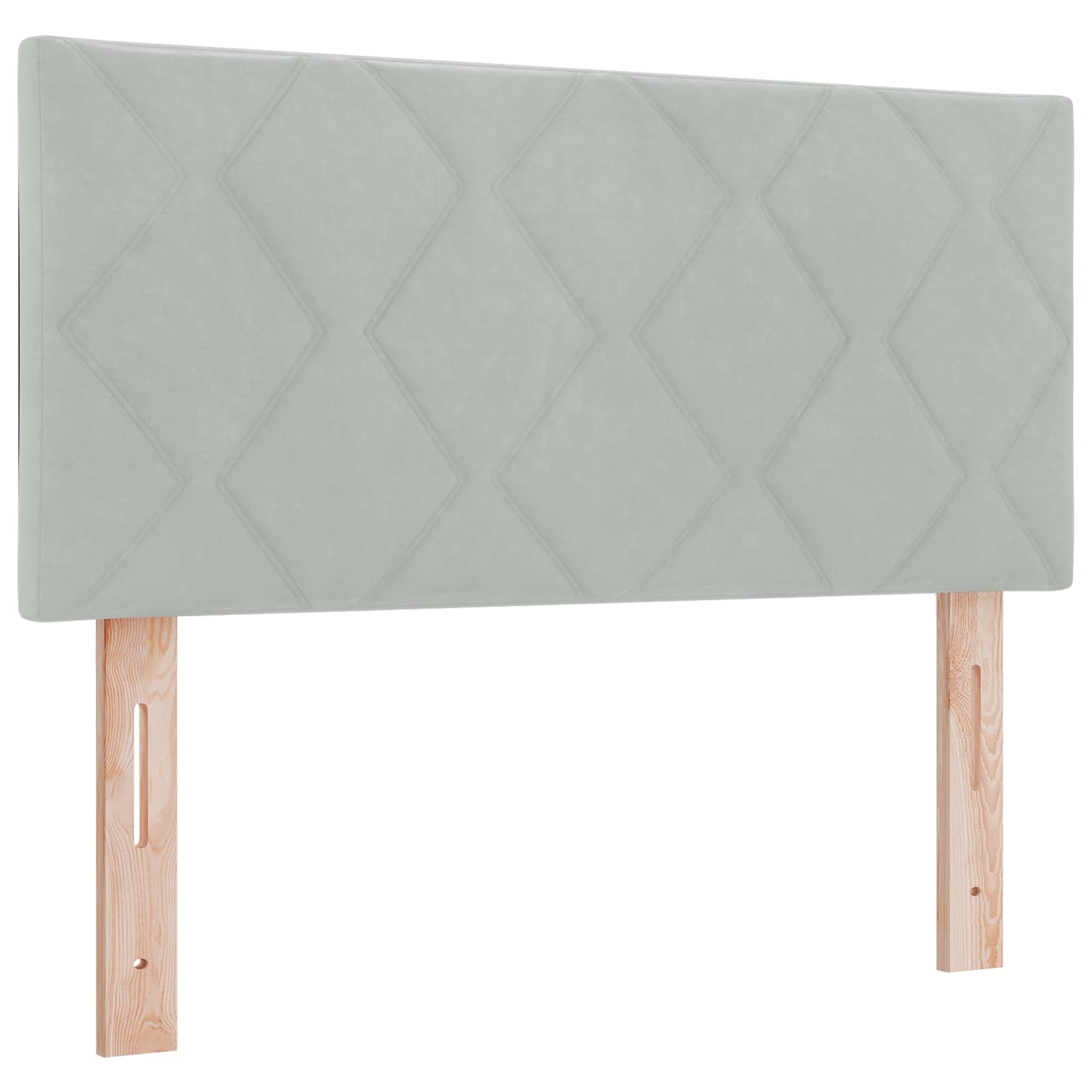 Opslag bed met hoofdeinde Lichtgrijs 90 x 200 cm Fluweel is nu te koop bij PeponiXL, paradijselijk wonen!