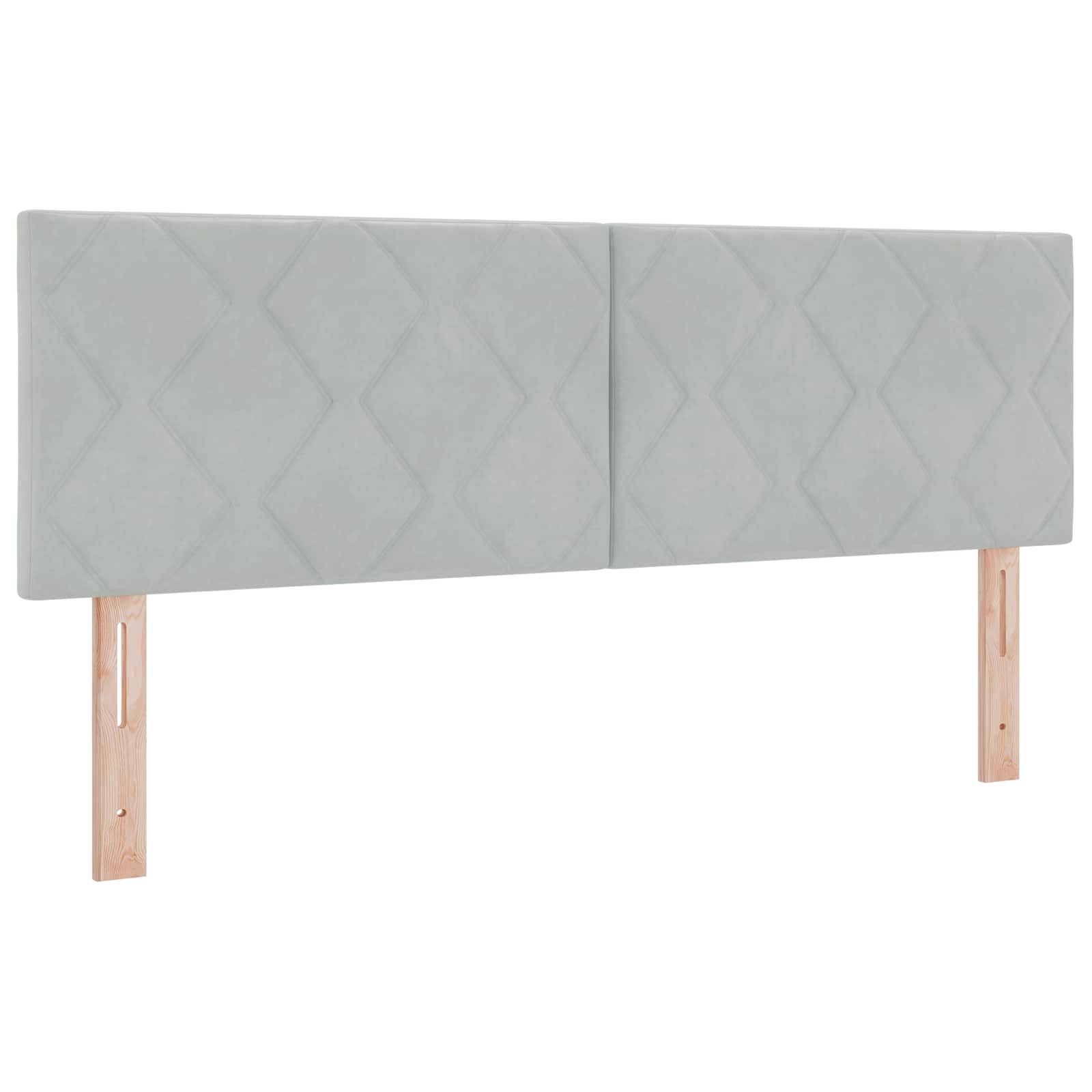 Opslag bed met hoofdeinde Lichtgrijs 140 x 200 cm Fluweel is nu te koop bij PeponiXL, paradijselijk wonen!