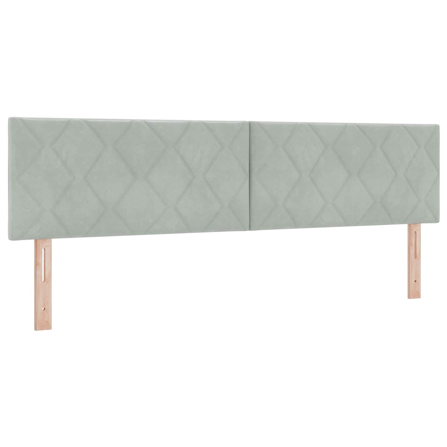 Opslag bed met hoofdeinde Lichtgrijs 180 x 200 cm Fluweel is nu te koop bij PeponiXL, paradijselijk wonen!