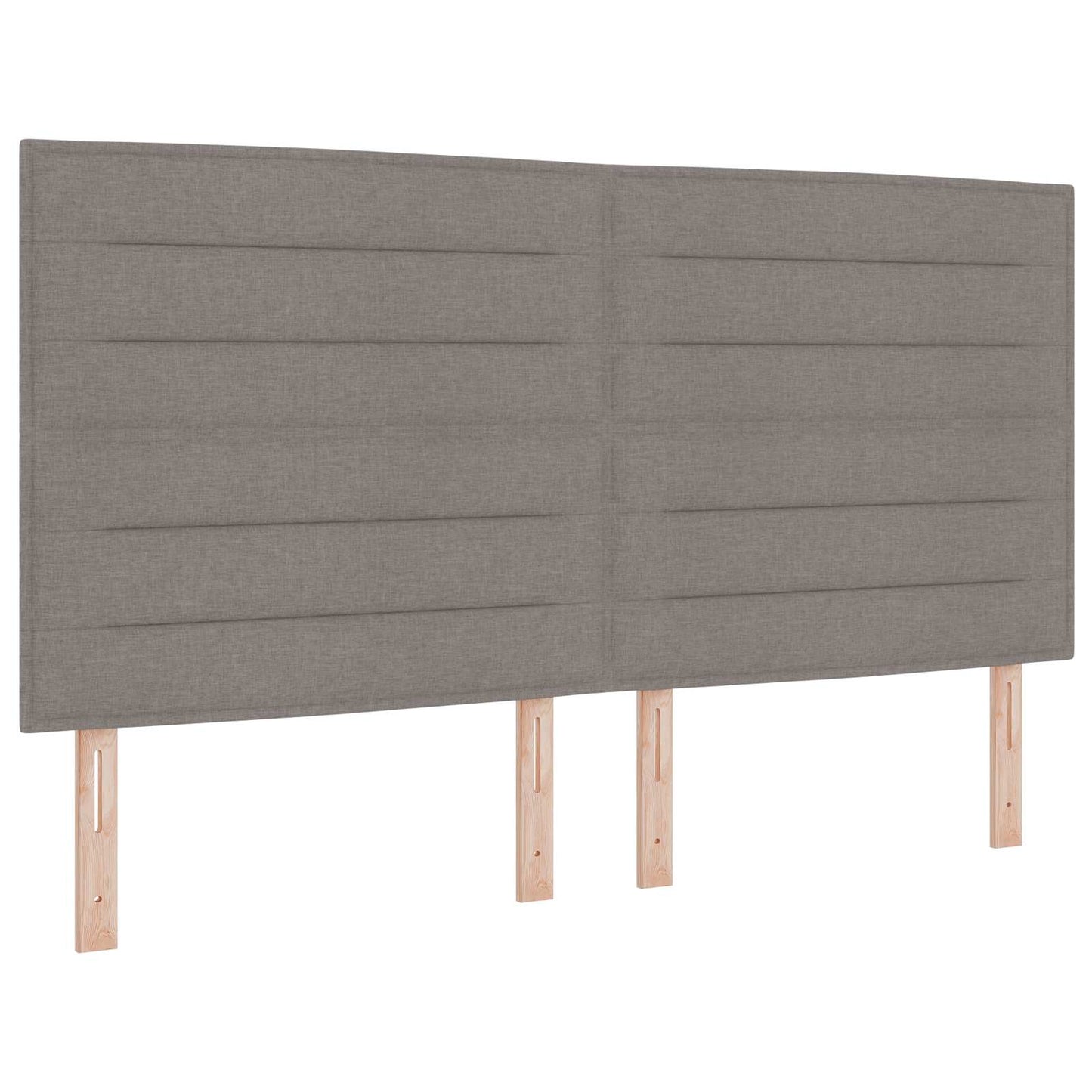 Opslag bed met hoofdeinde 2 st Taupe Nep Leer is nu te koop bij PeponiXL, paradijselijk wonen!